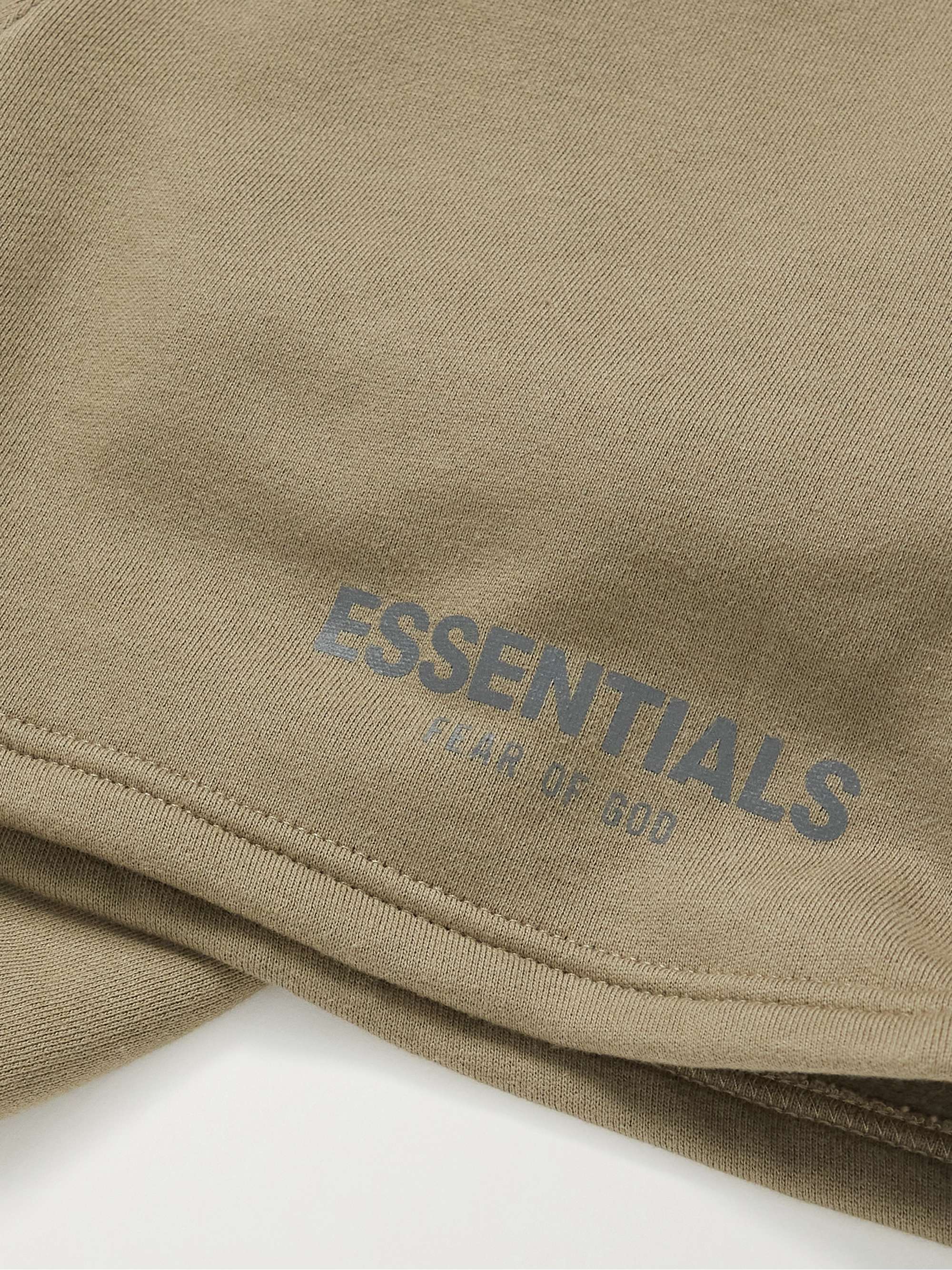 FEAR OF GOD ESSENTIALS KIDS Logo-Print Cotton-Blend Jersey Drawstring Shorts