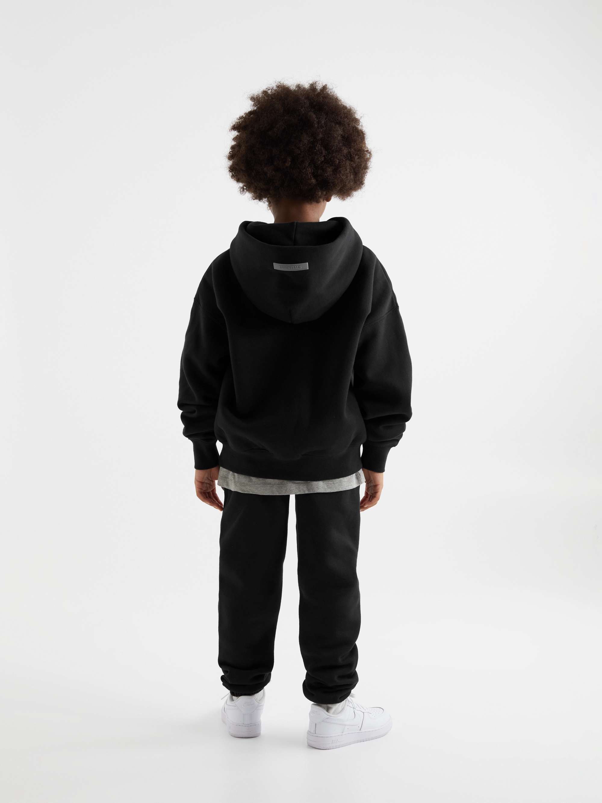 FEAR OF GOD ESSENTIALS KIDS Logo-Print Cotton-Blend Jersey Hoodie