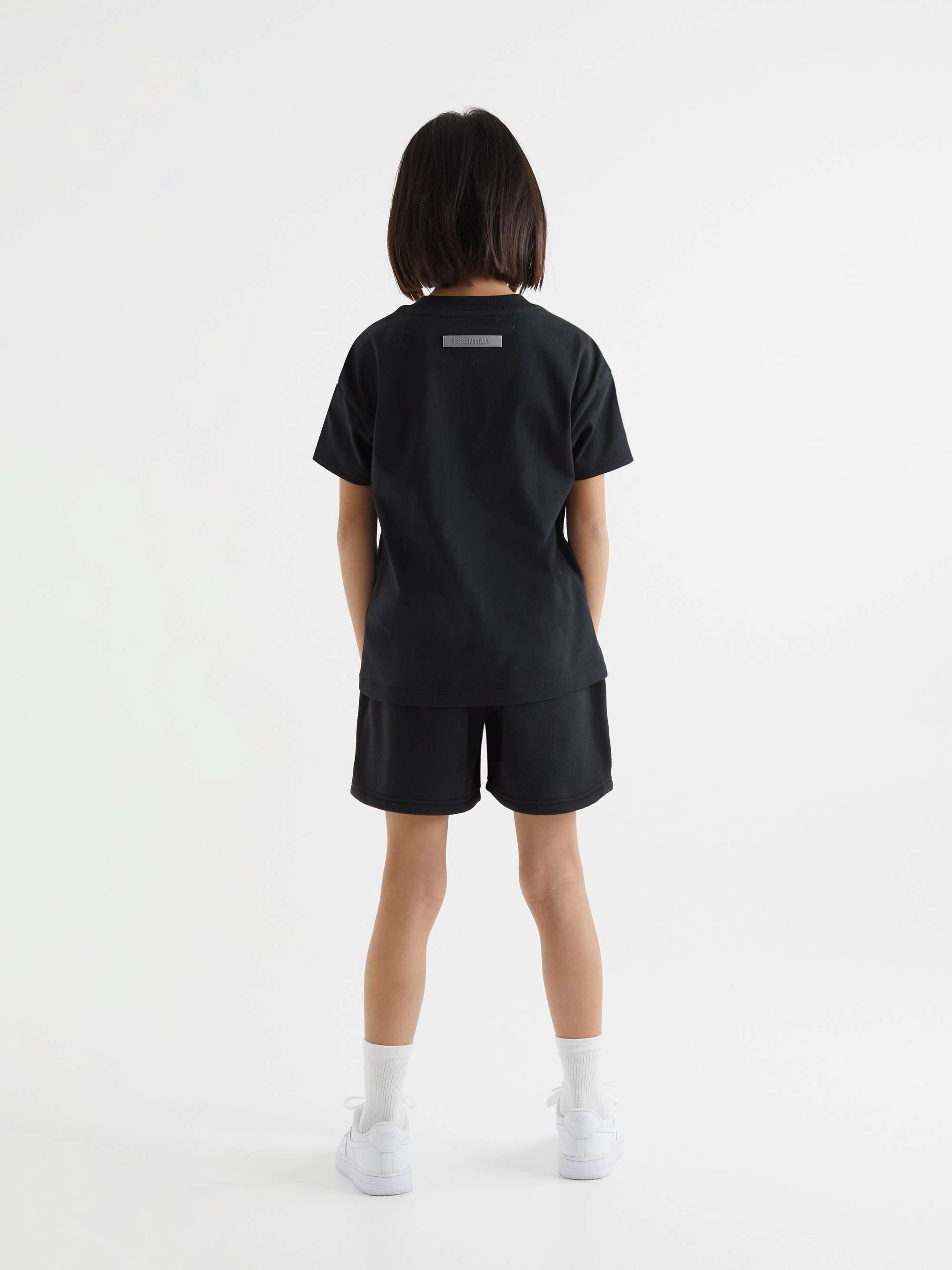 FEAR OF GOD ESSENTIALS KIDS Logo-Print Cotton-Blend Jersey Drawstring Shorts