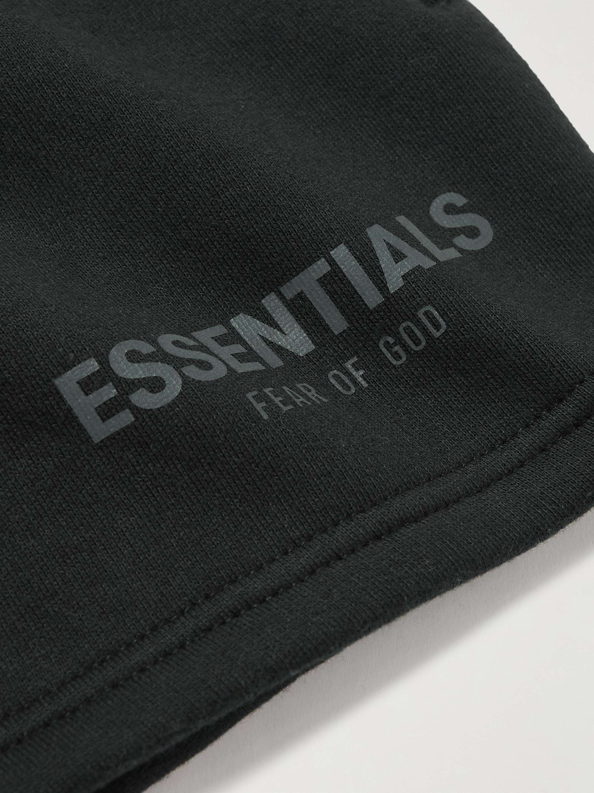 FEAR OF GOD ESSENTIALS KIDS Logo-Print Cotton-Blend Jersey Drawstring Shorts