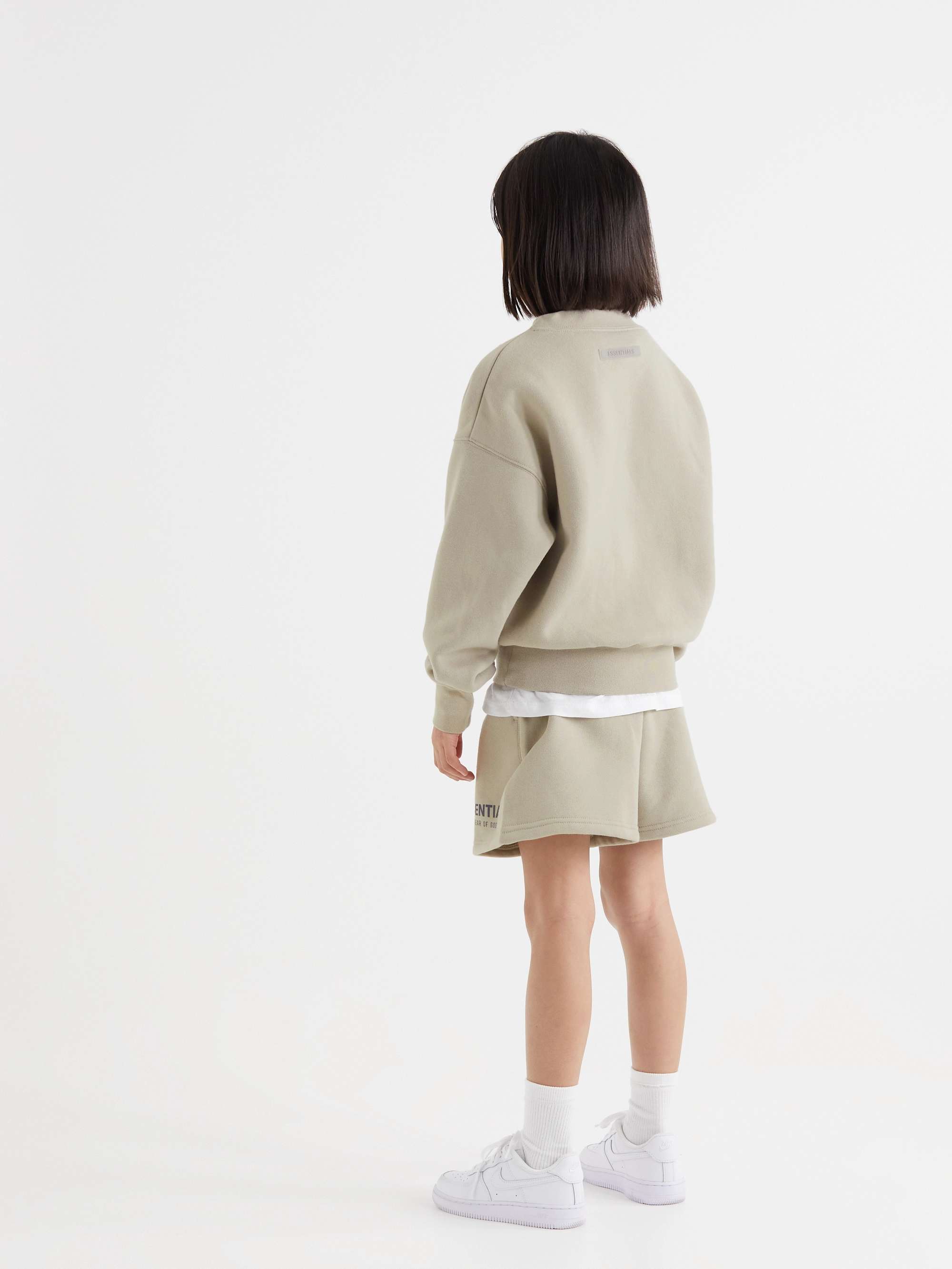 FEAR OF GOD ESSENTIALS KIDS Logo-Print Cotton-Blend Jersey Mock-Neck Sweatshirt