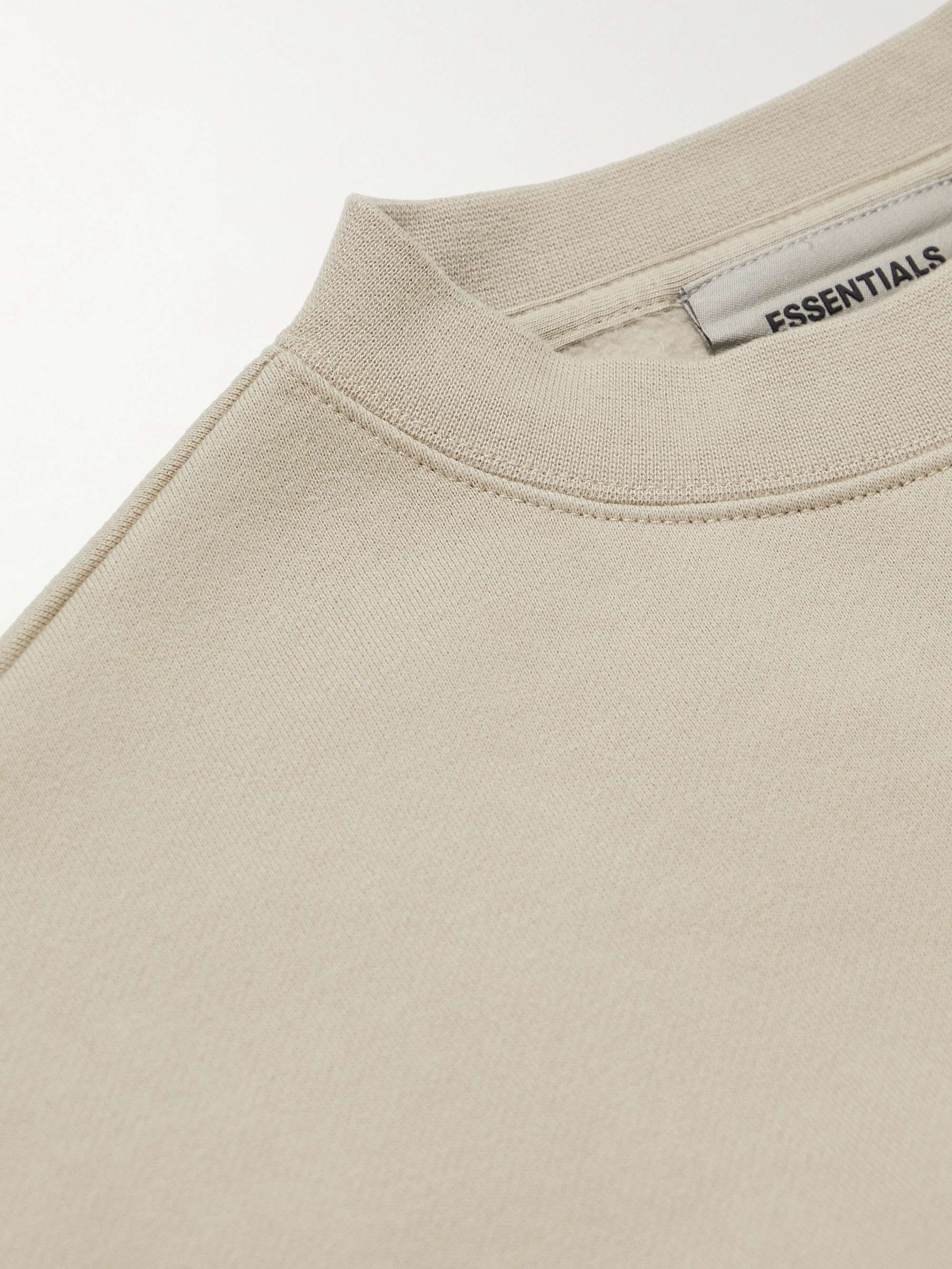 FEAR OF GOD ESSENTIALS KIDS Logo-Print Cotton-Blend Jersey Mock-Neck Sweatshirt