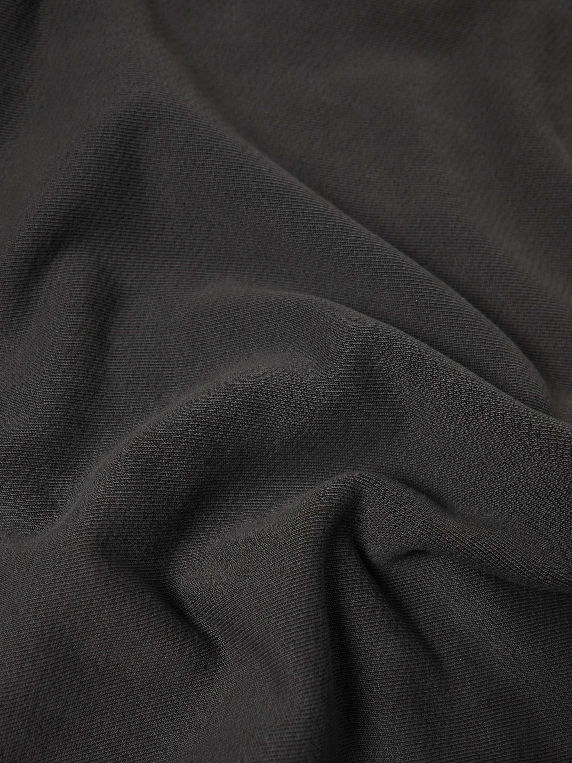 LES TIEN Cotton-Jersey Half-Zip Sweatshirt