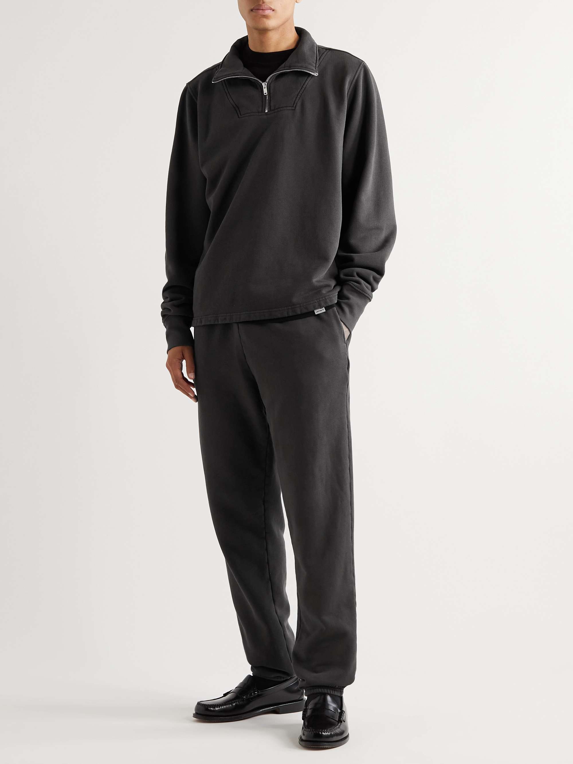 LES TIEN Cotton-Jersey Half-Zip Sweatshirt for Men | MR PORTER