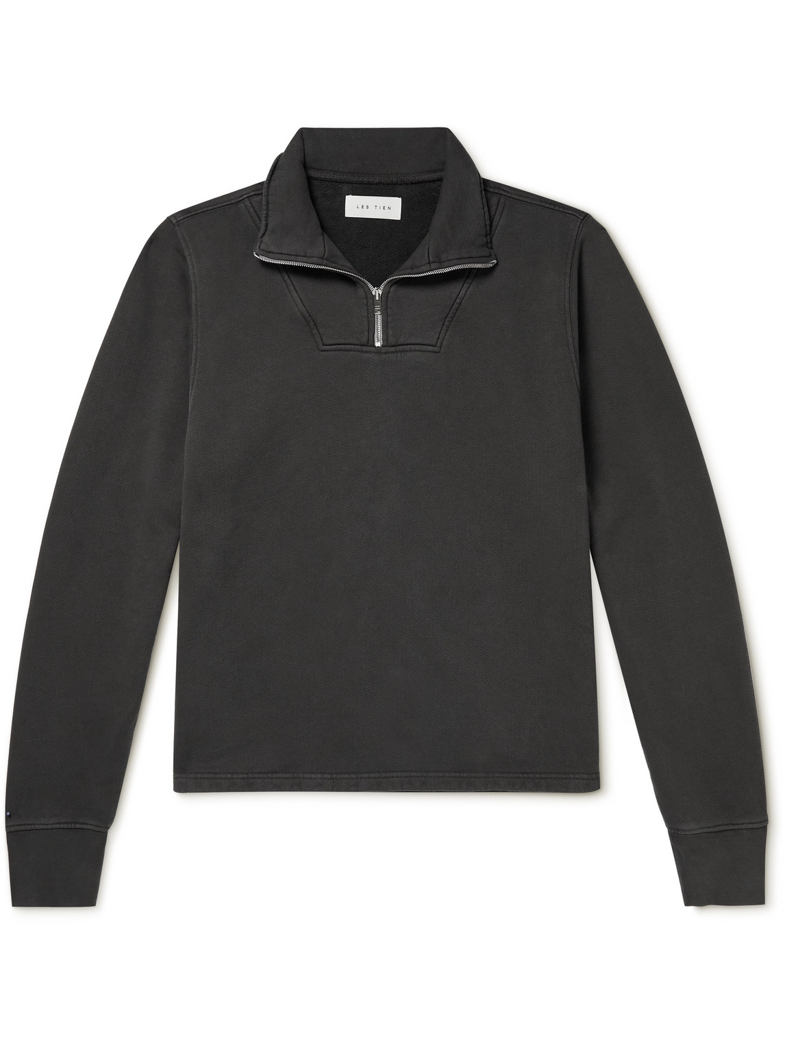 Les Tien - Cotton-Jersey Half-Zip Sweatshirt - Men - Gray - XXS