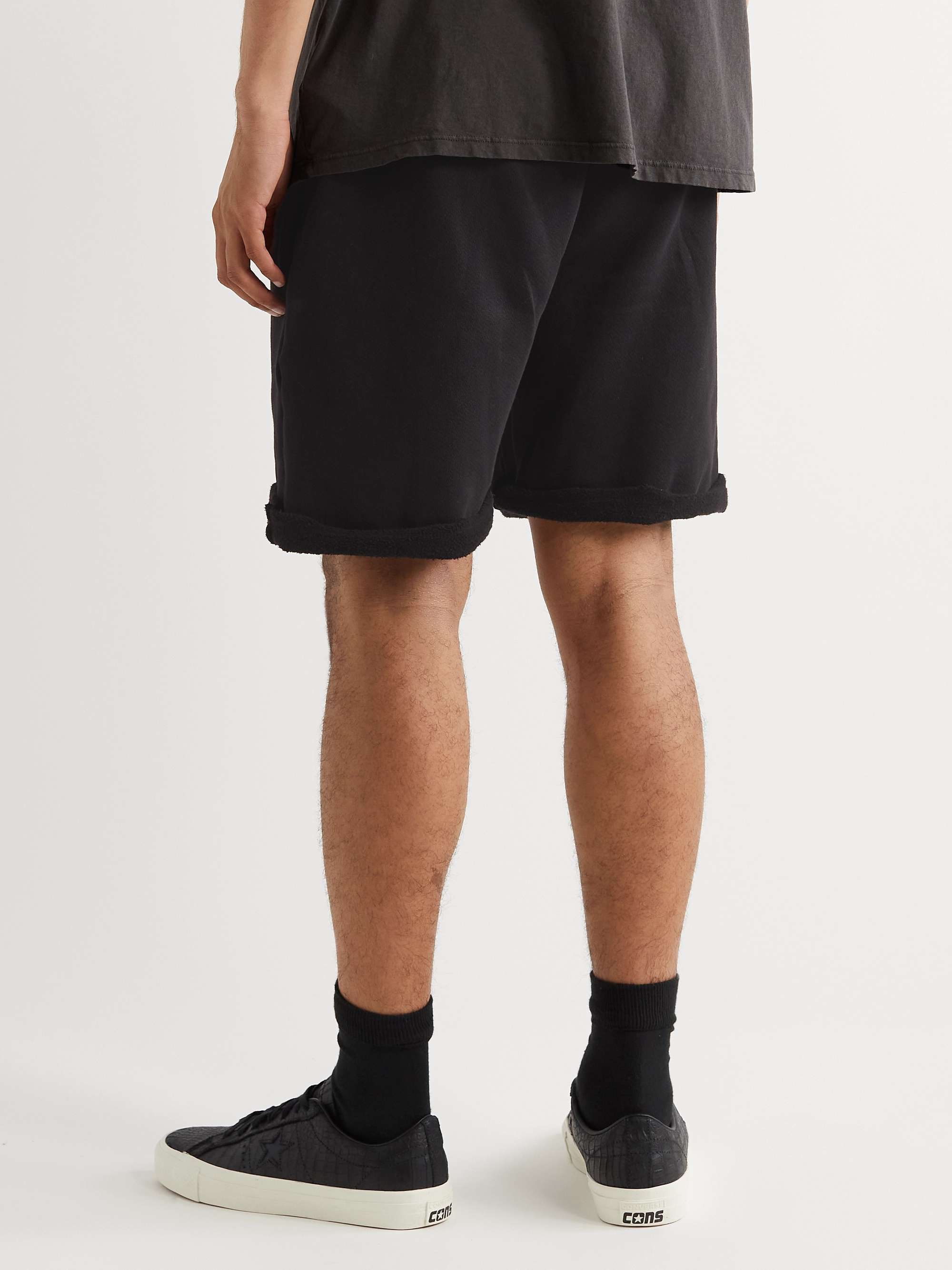 LES TIEN Straight-Leg Cotton-Jersey Shorts
