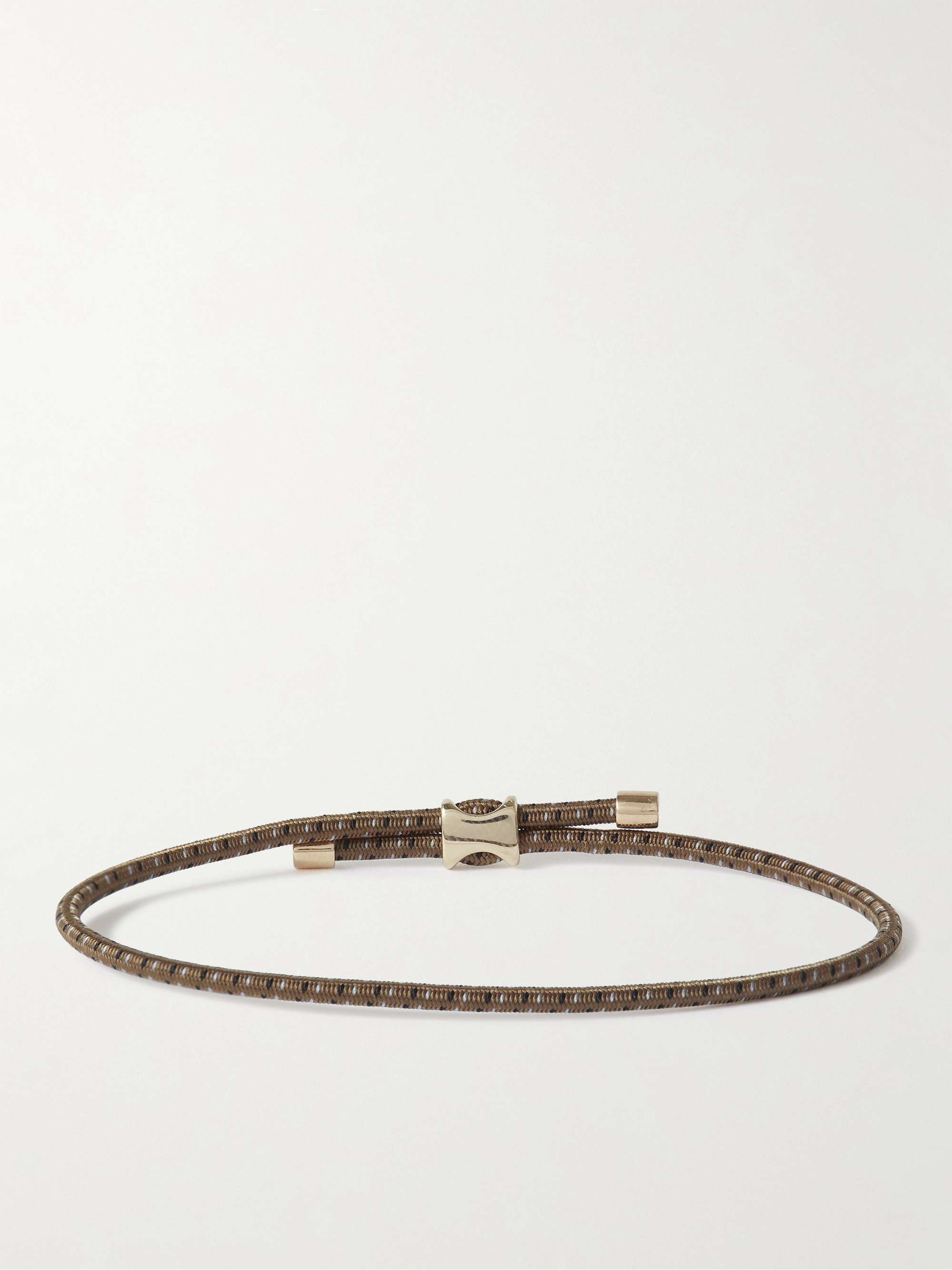 MIANSAI Orson Pull Cord and Gold Vermeil Bracelet