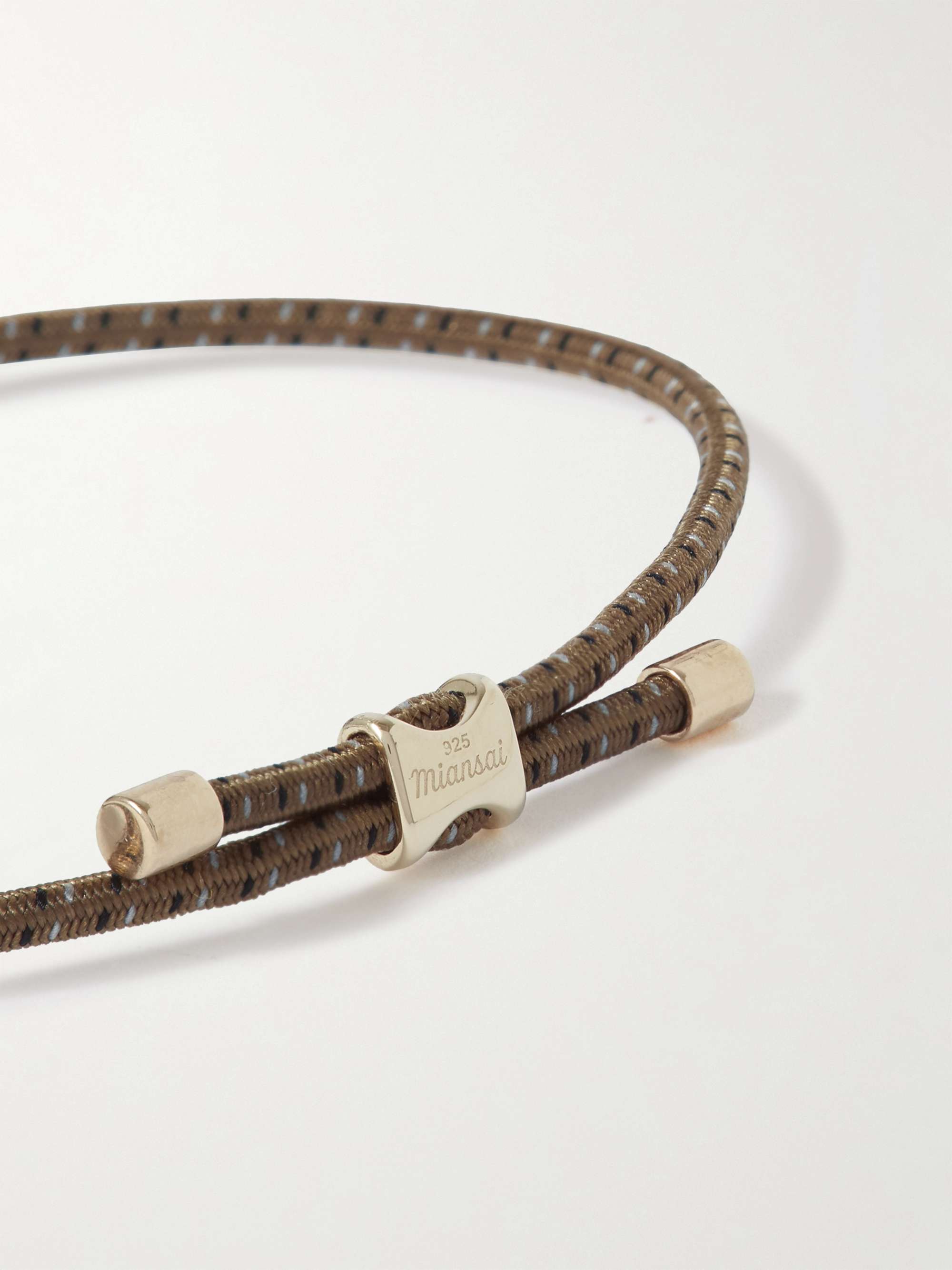 MIANSAI Orson Pull Cord and Gold Vermeil Bracelet