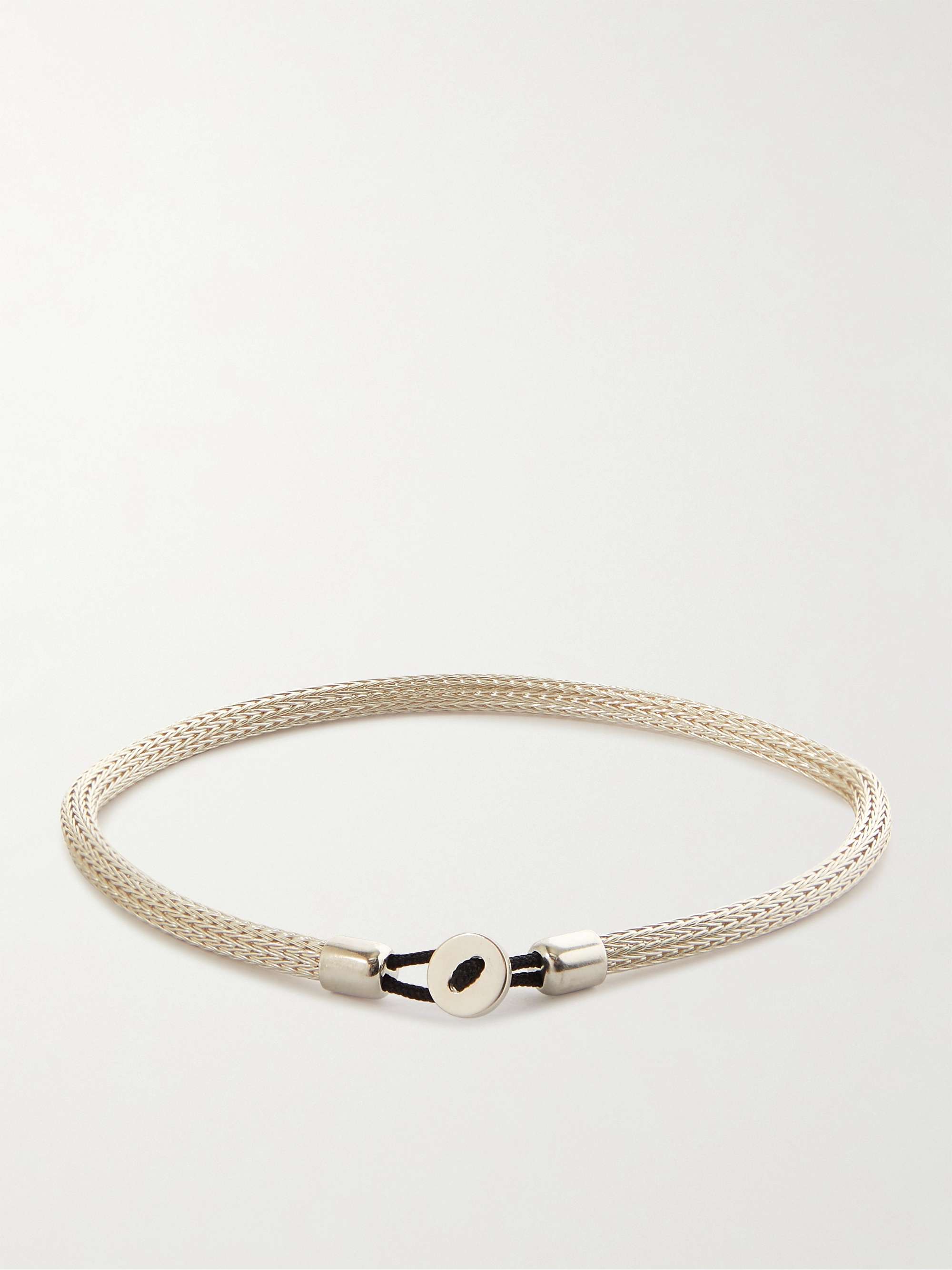 MIANSAI Nexus Woven Sterling Silver Bracelet