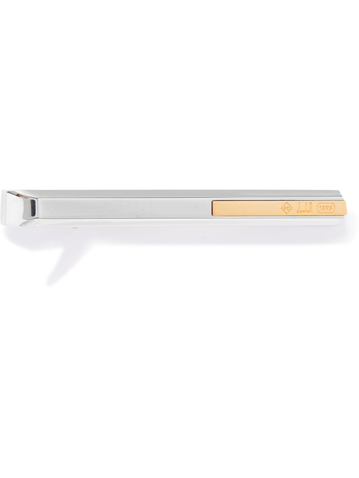 Dunhill 18-karat Gold-plated And Sterling Silver Tie Bar