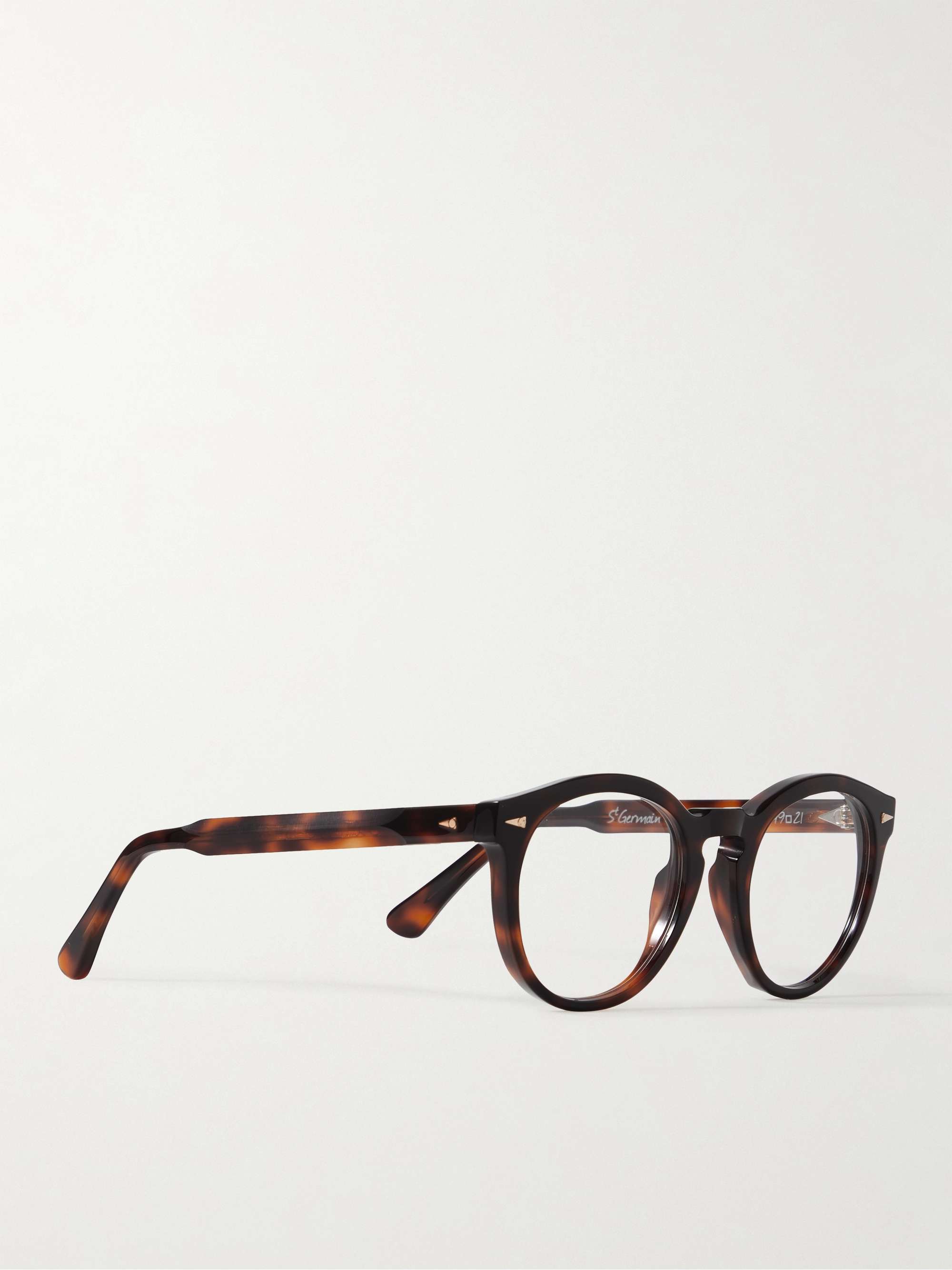 AHLEM St Germain Round-Frame Tortoiseshell Acetate Optical Glasses