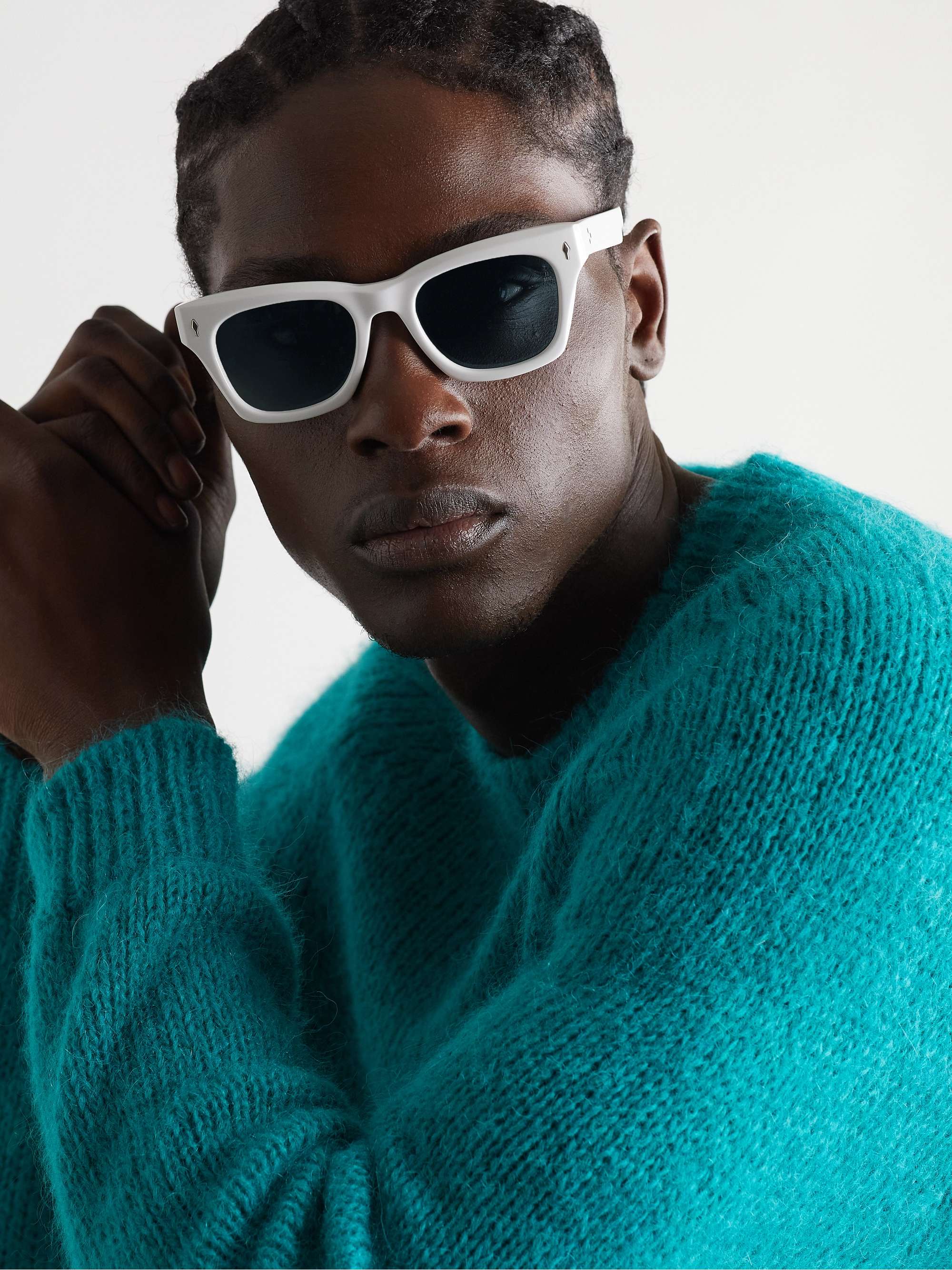 JACQUES MARIE MAGE Dealan D-Frame Acetate Sunglasses