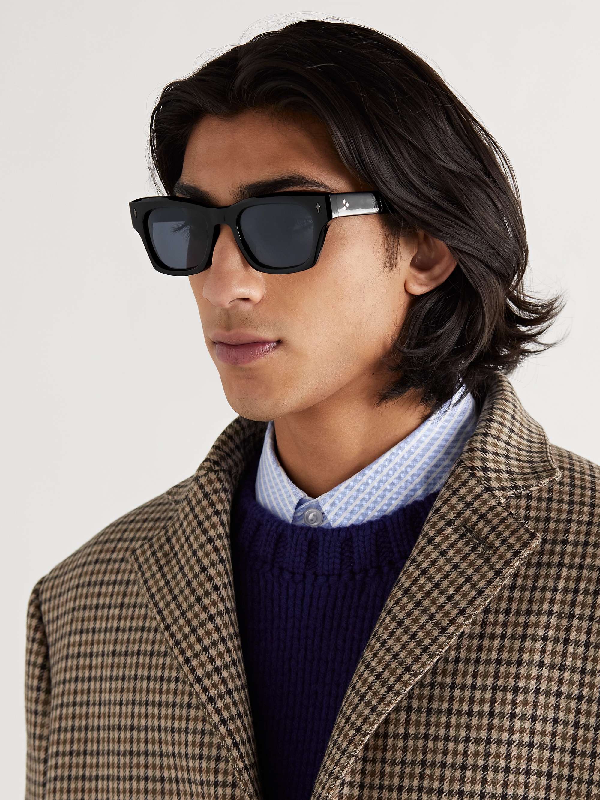 JACQUES MARIE MAGE Dealan D-Frame Acetate Sunglasses