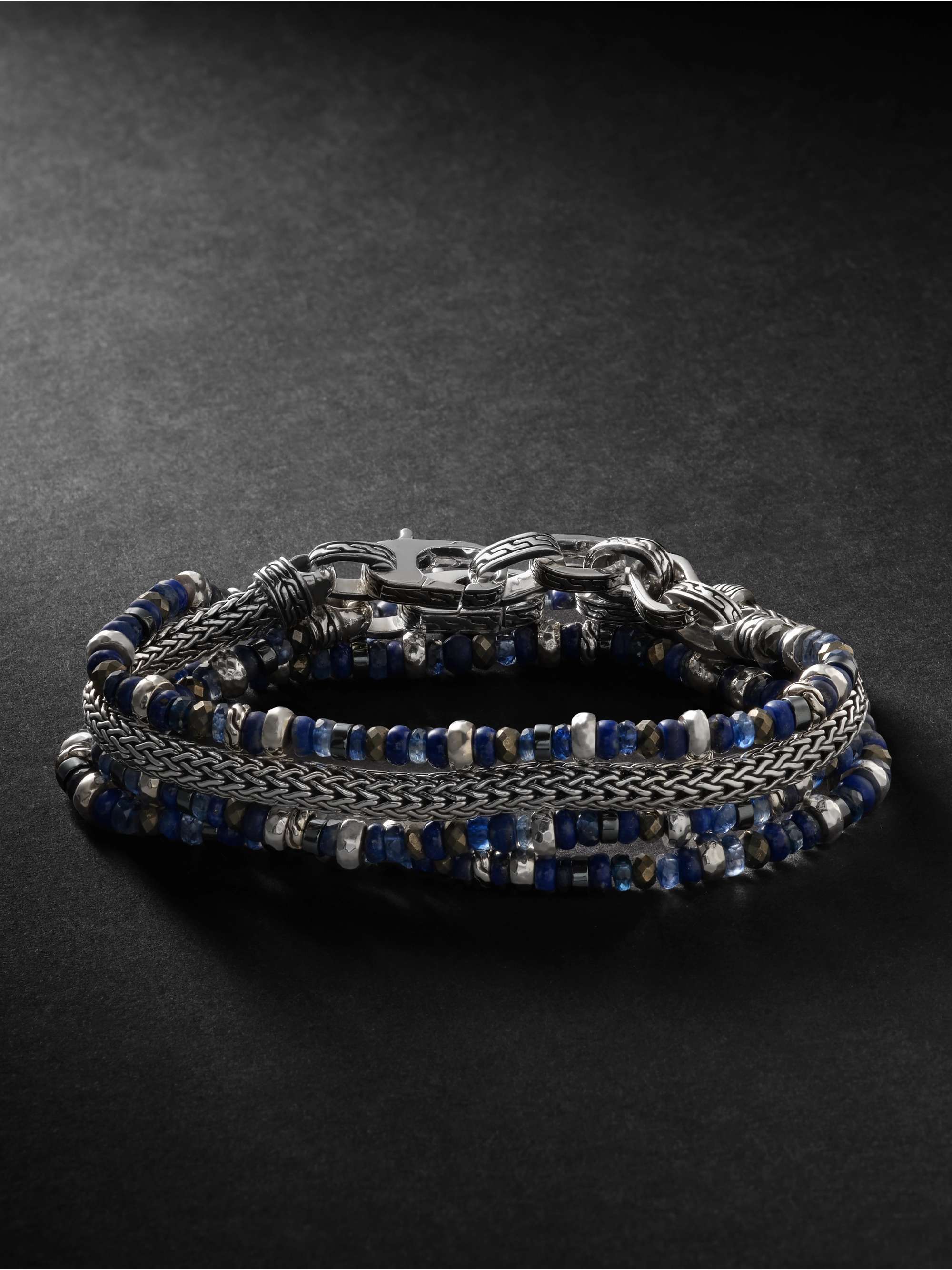 Silver bracelet for men sales with stone