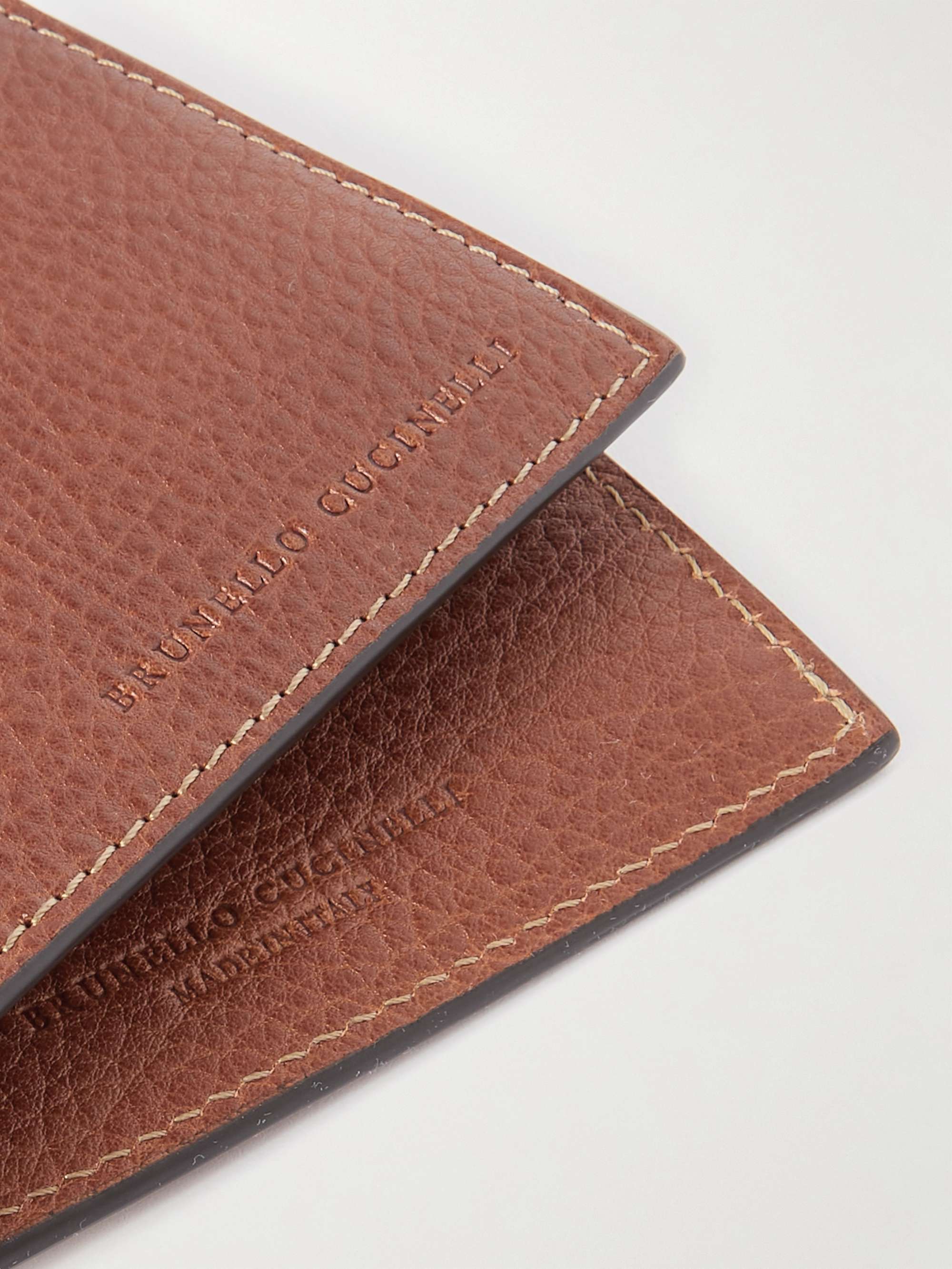 BRUNELLO CUCINELLI Full-Grain Leather Billfold Wallet