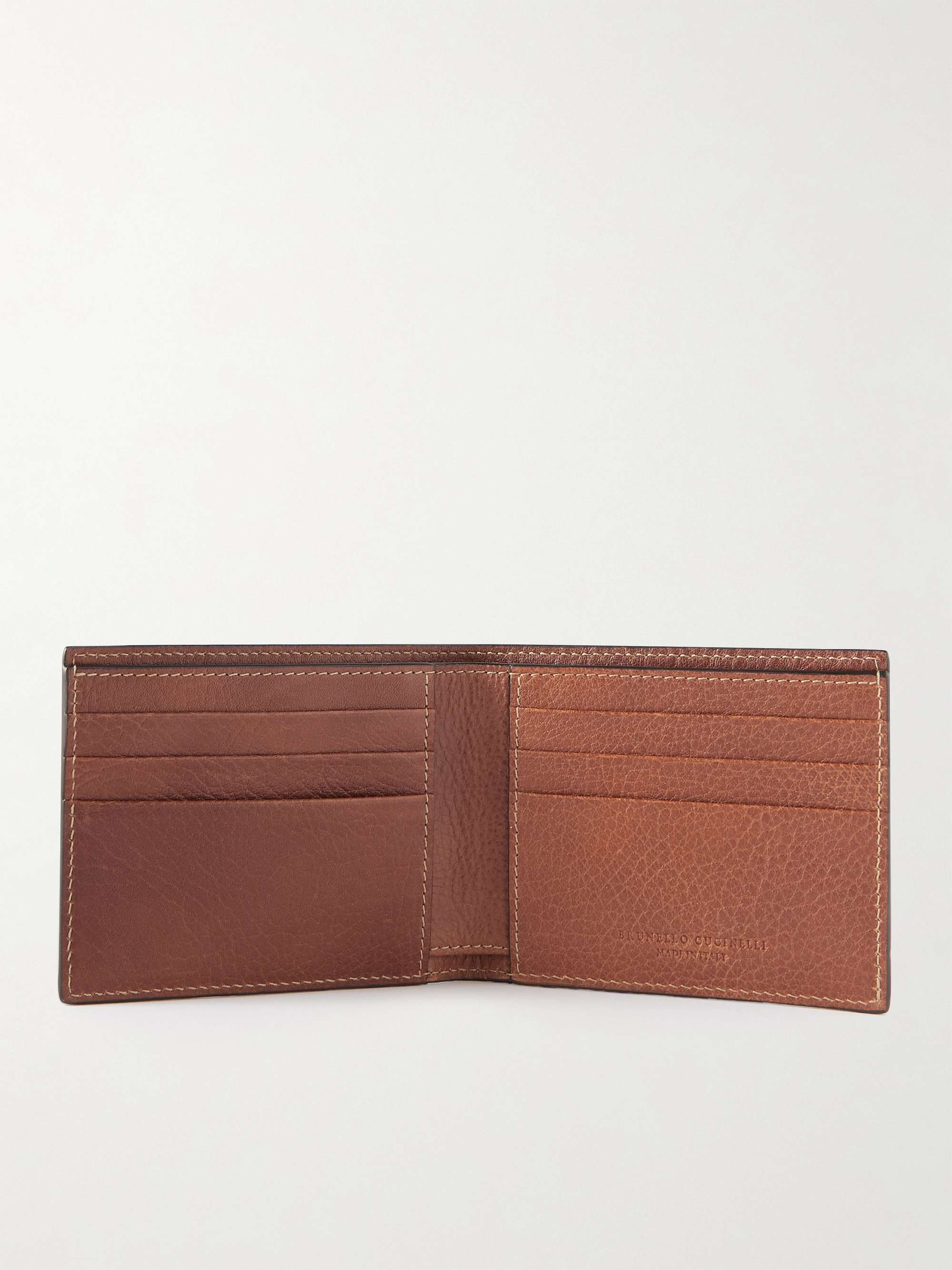 BRUNELLO CUCINELLI Full-Grain Leather Billfold Wallet