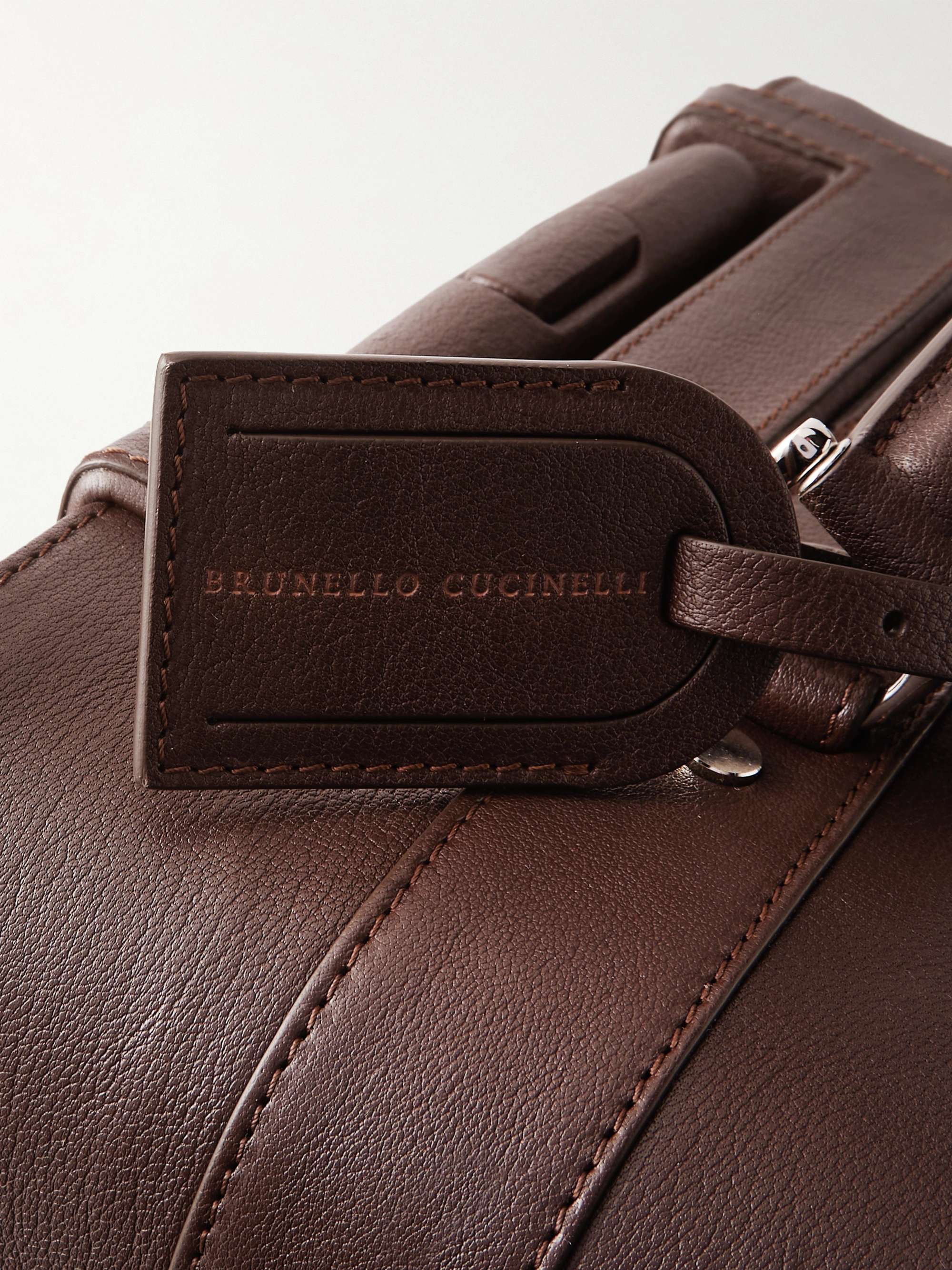 BRUNELLO CUCINELLI Leather Carry-On Suitcase