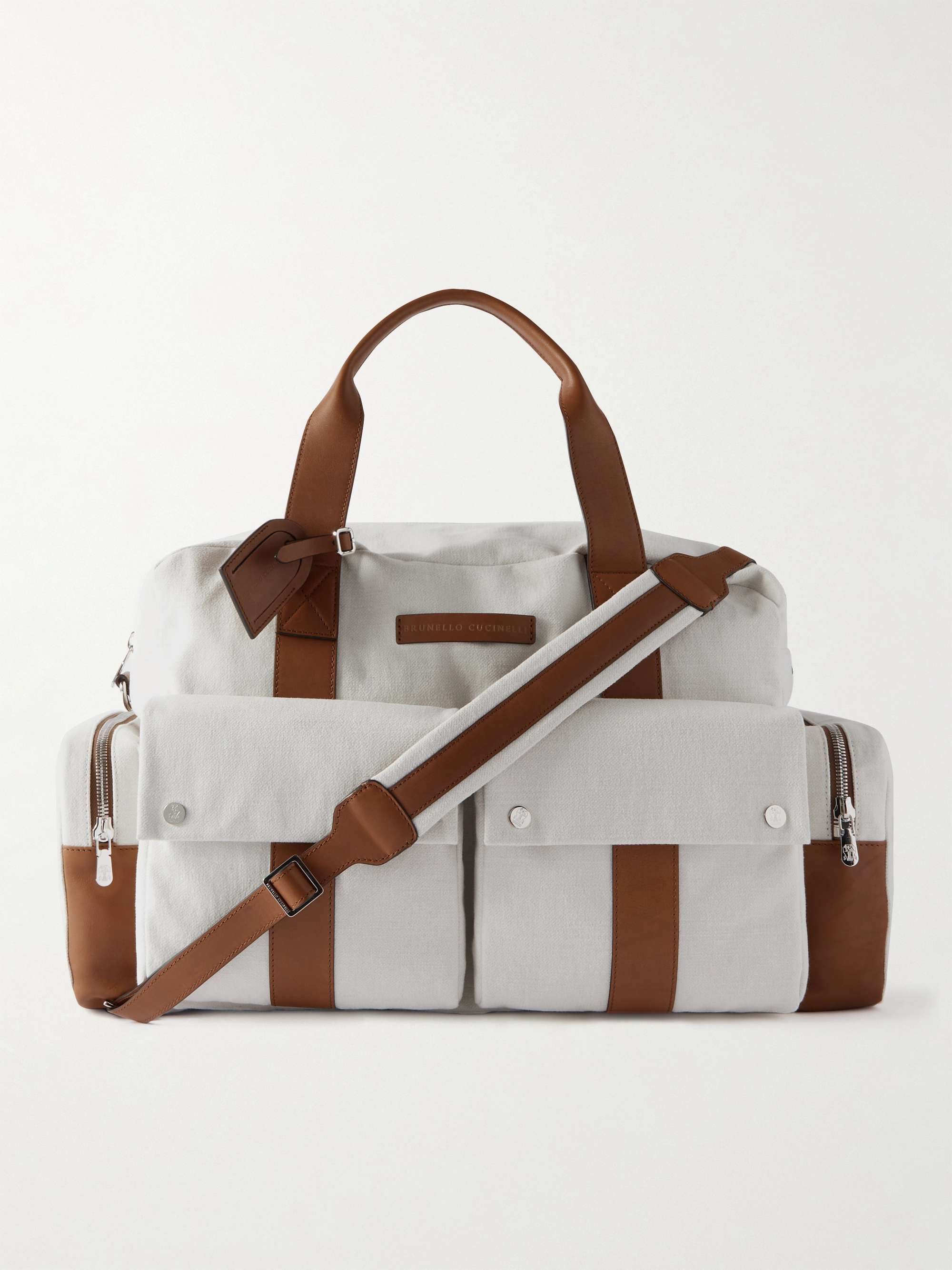 BRUNELLO CUCINELLI Leather-Trimmed Canvas Holdall