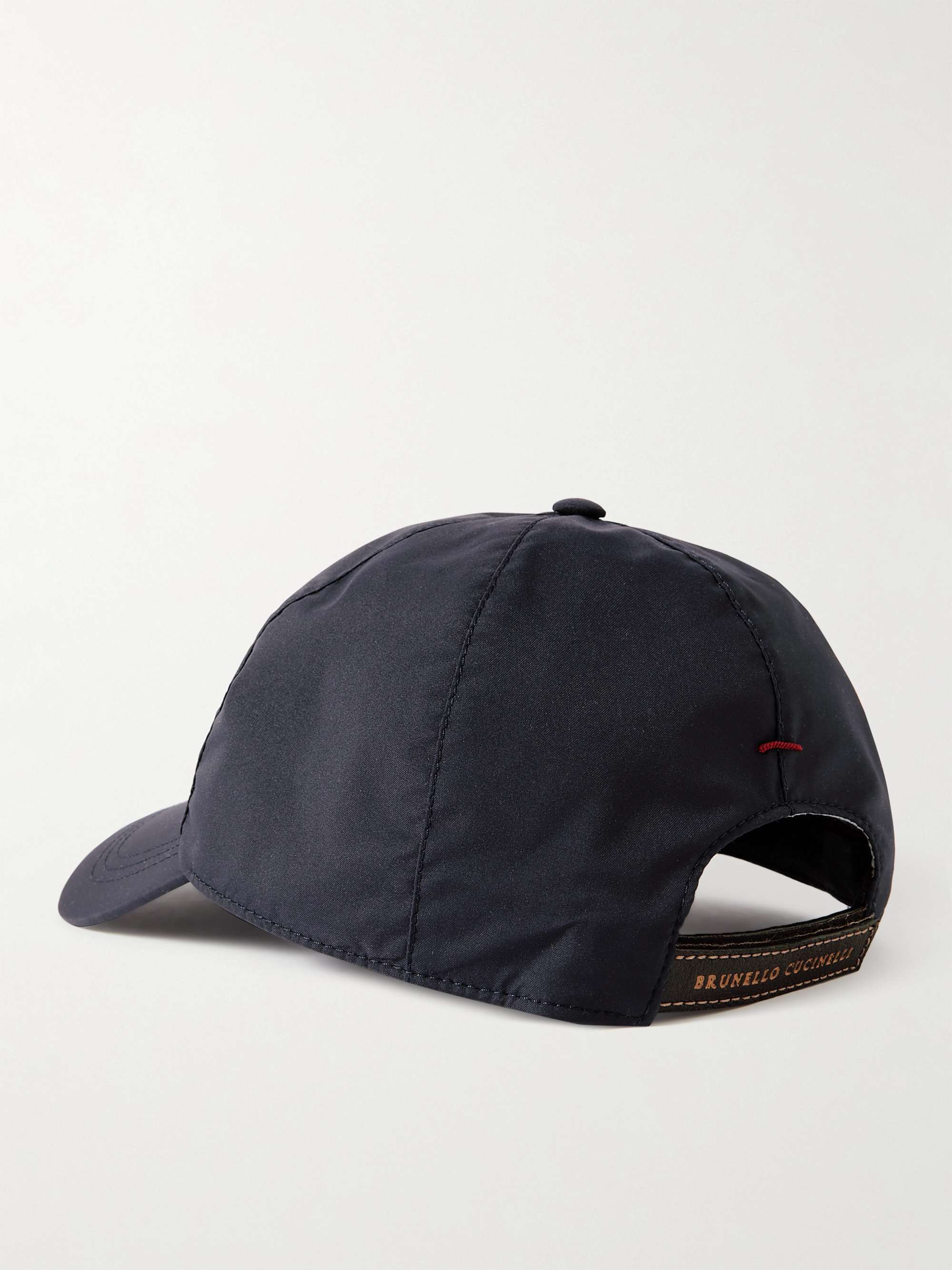 BRUNELLO CUCINELLI Logo-Embroidered Shell Cap