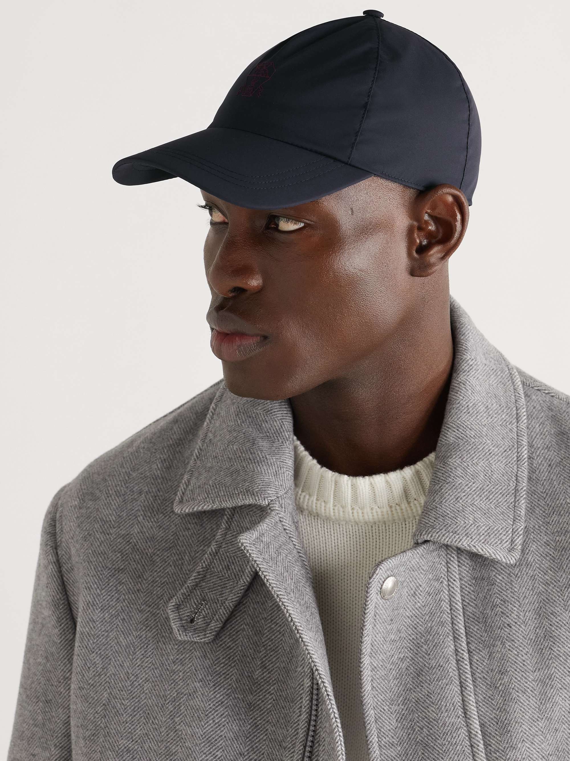 BRUNELLO CUCINELLI Logo-Embroidered Shell Cap