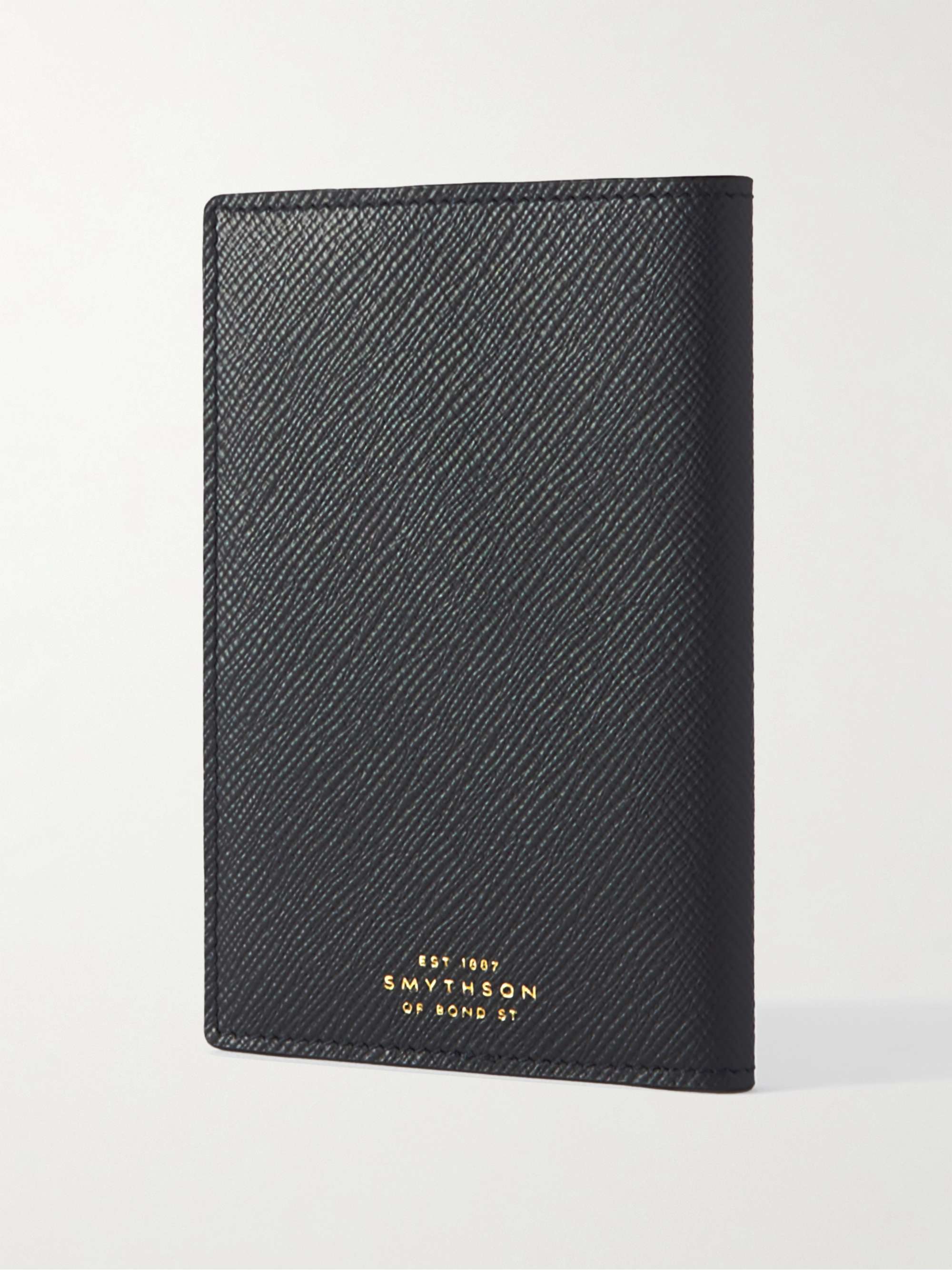 SMYTHSON Panama Cross-Grain Leather Passport Cover