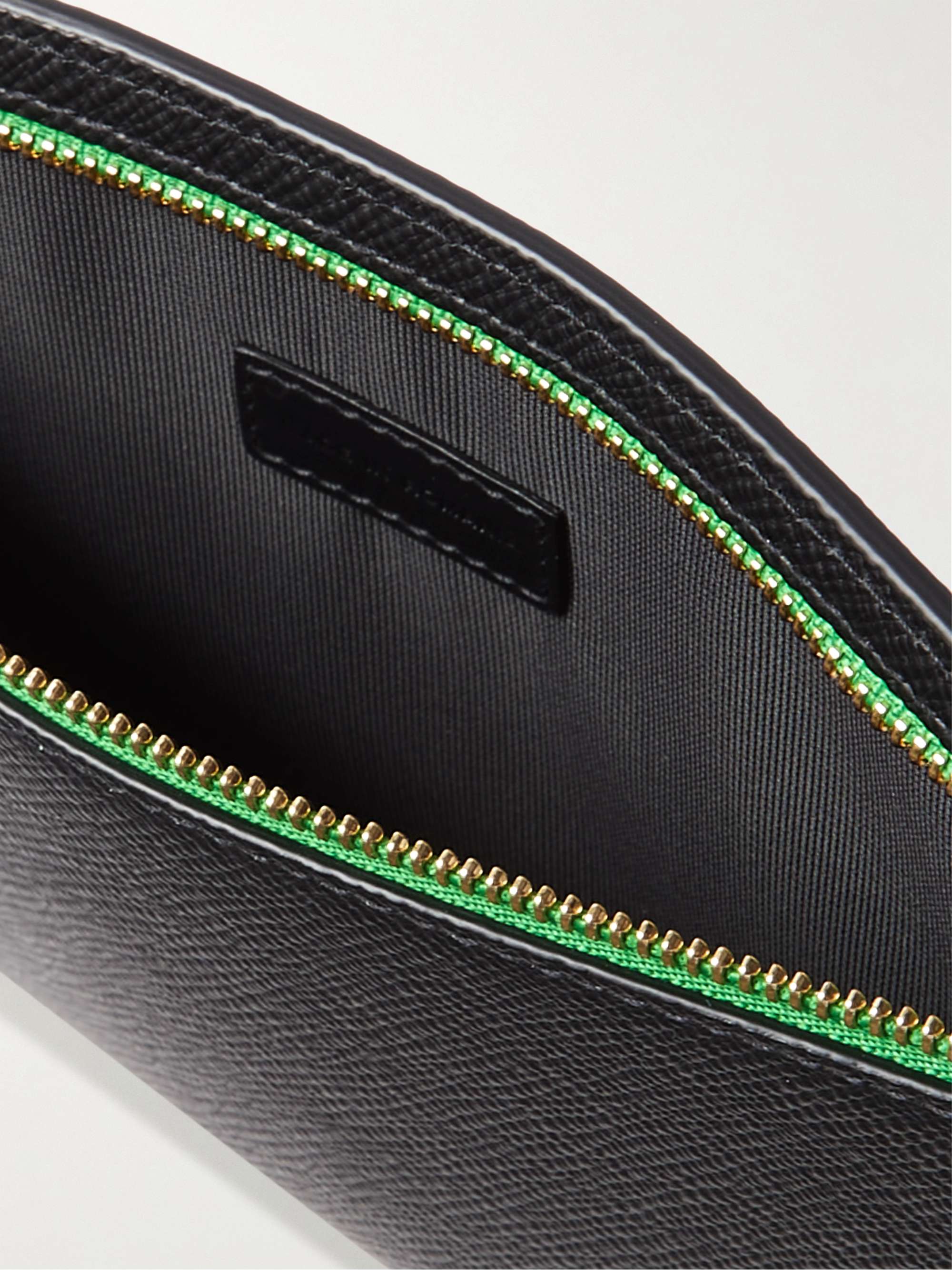SMYTHSON Panama Cross-Grain Leather Pouch