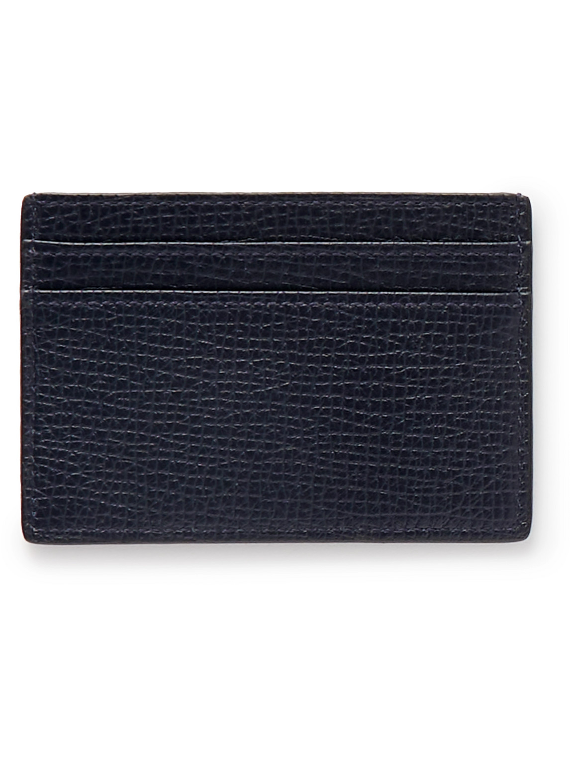 Smythson Full-grain Leather Cardholder In Blue