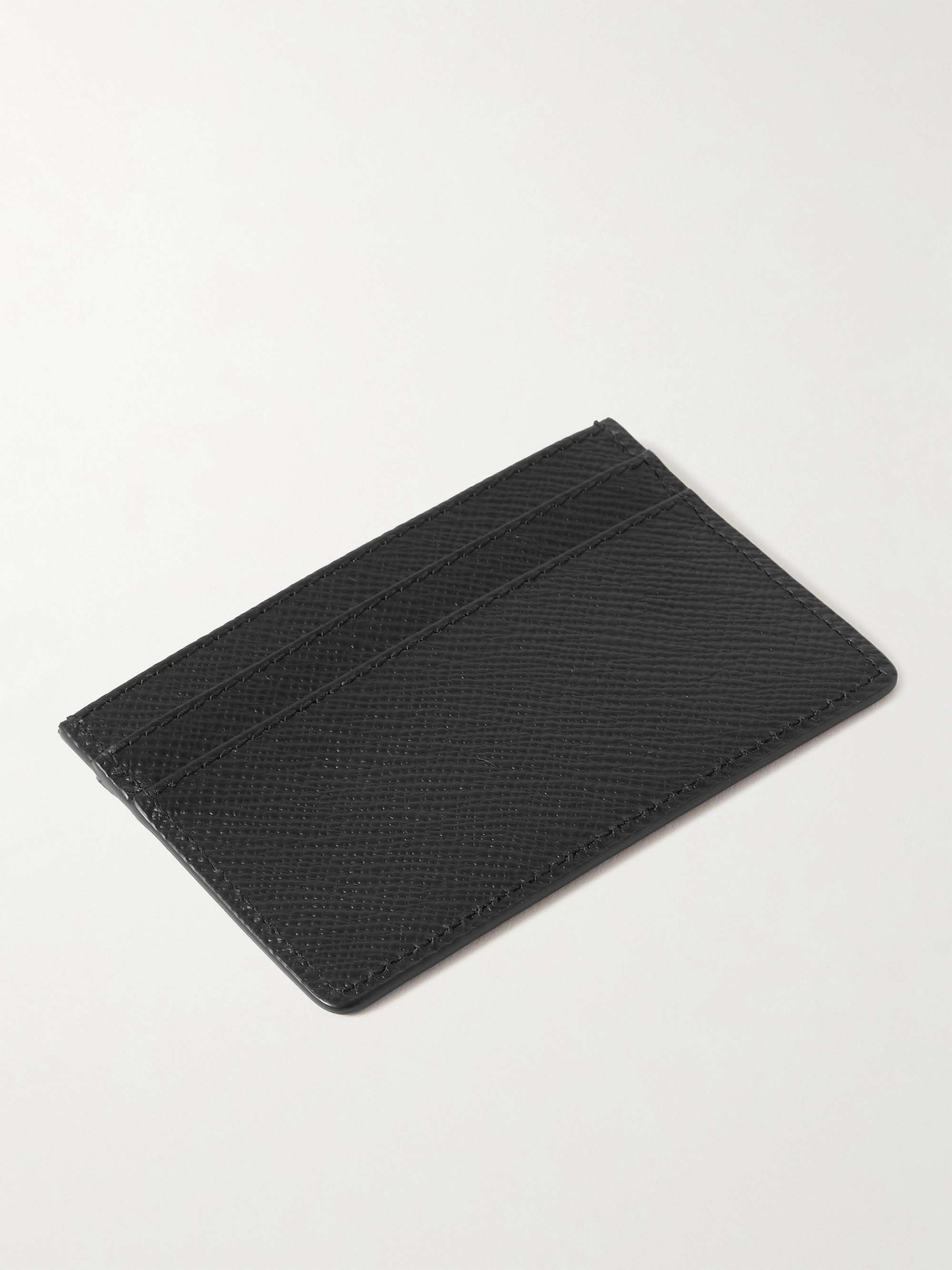 SMYTHSON Panama Cross-Grain Leather Cardholder