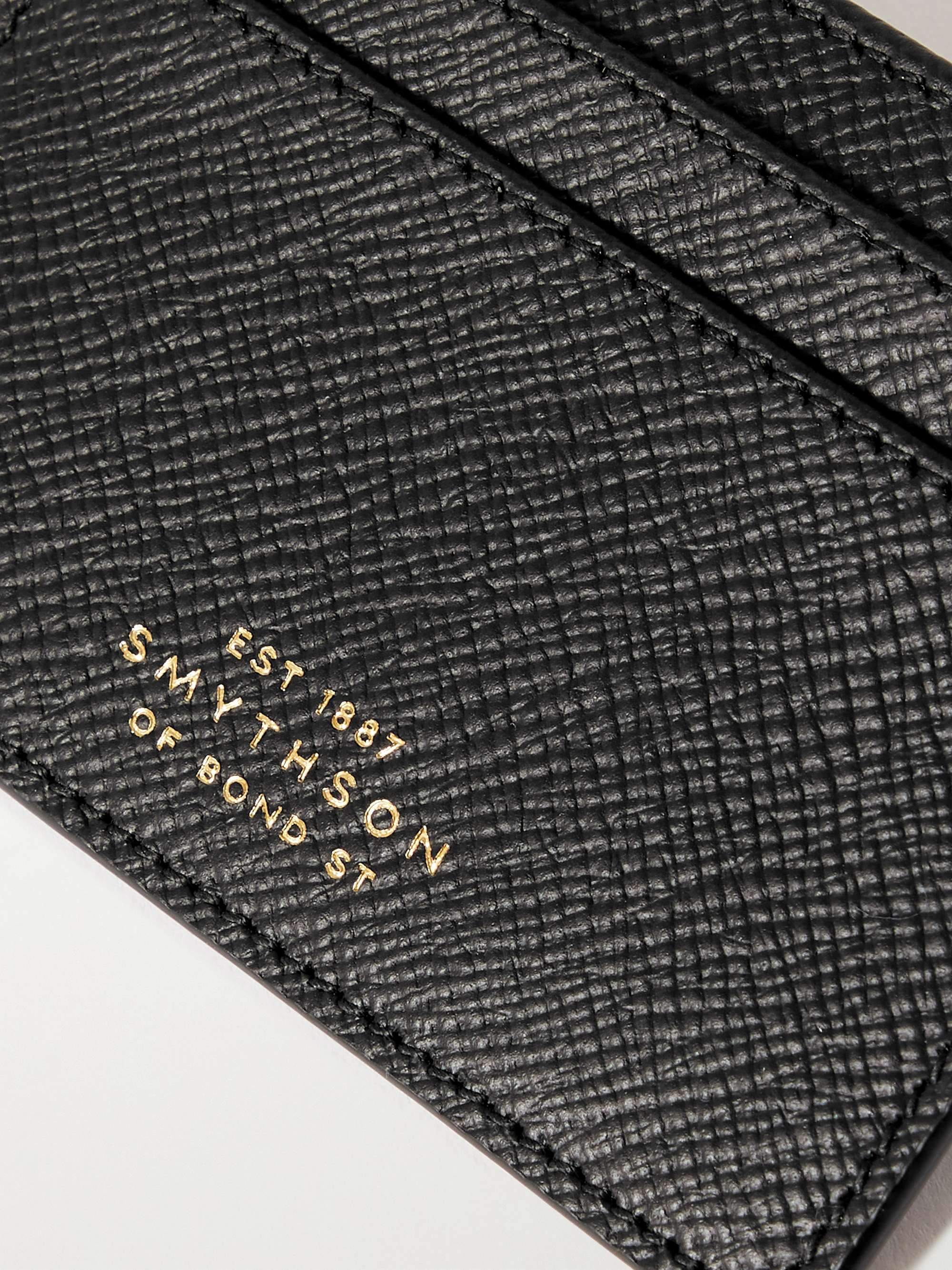 SMYTHSON Panama Cross-Grain Leather Cardholder