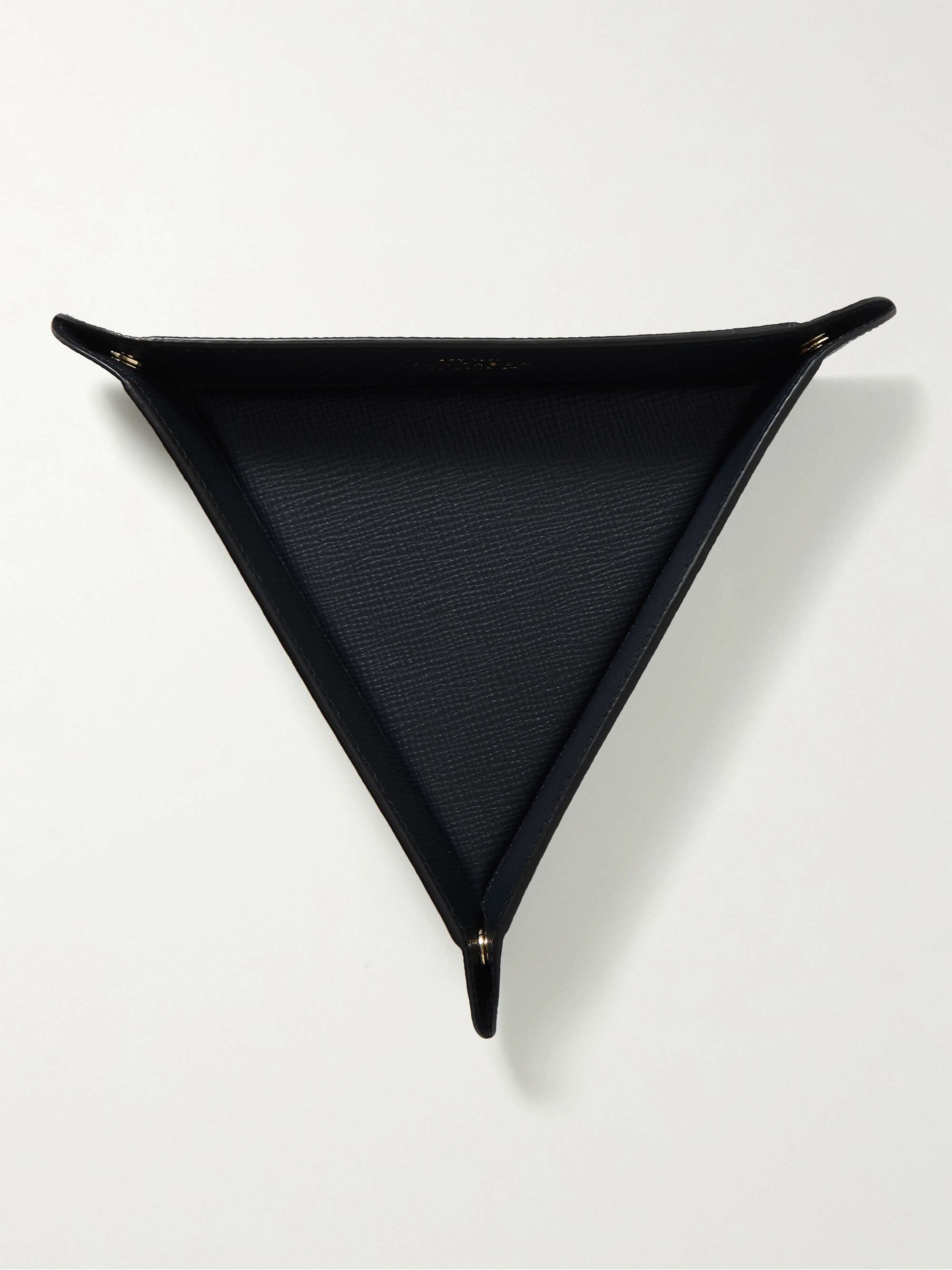 SMYTHSON Panama Cross-Grain Leather Trinket Tray