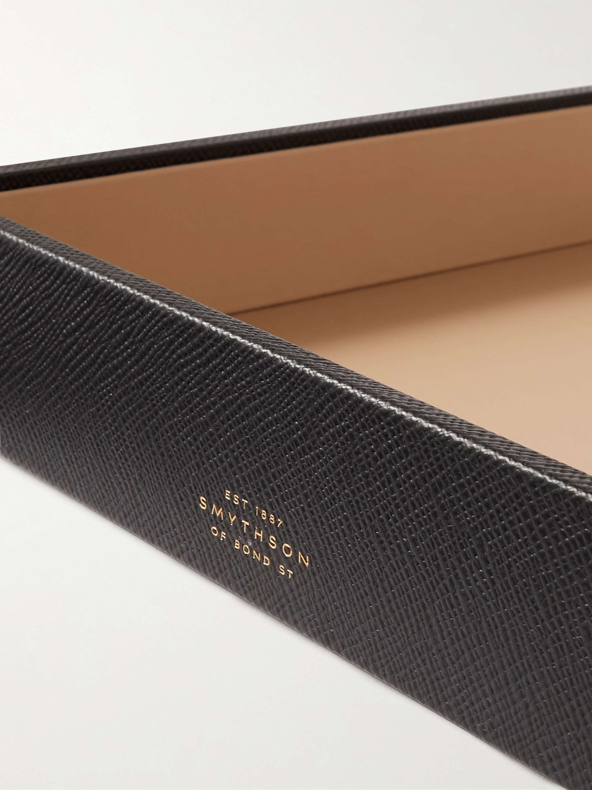 SMYTHSON Panama Cross-Grain Leather A4 Paper Tray
