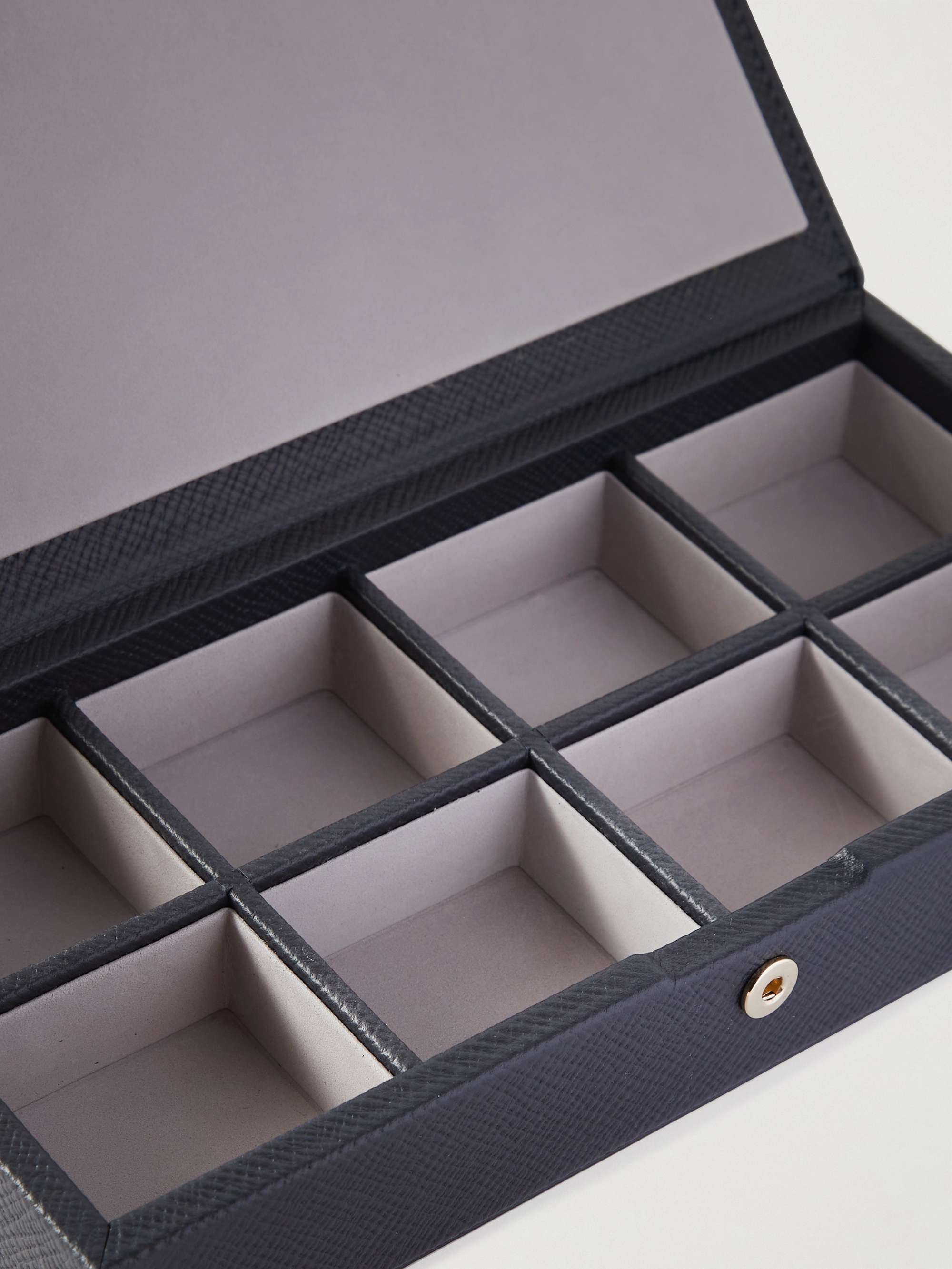 SMYTHSON Panama Cross Grain Leather Cufflinks Box for Men MR PORTER