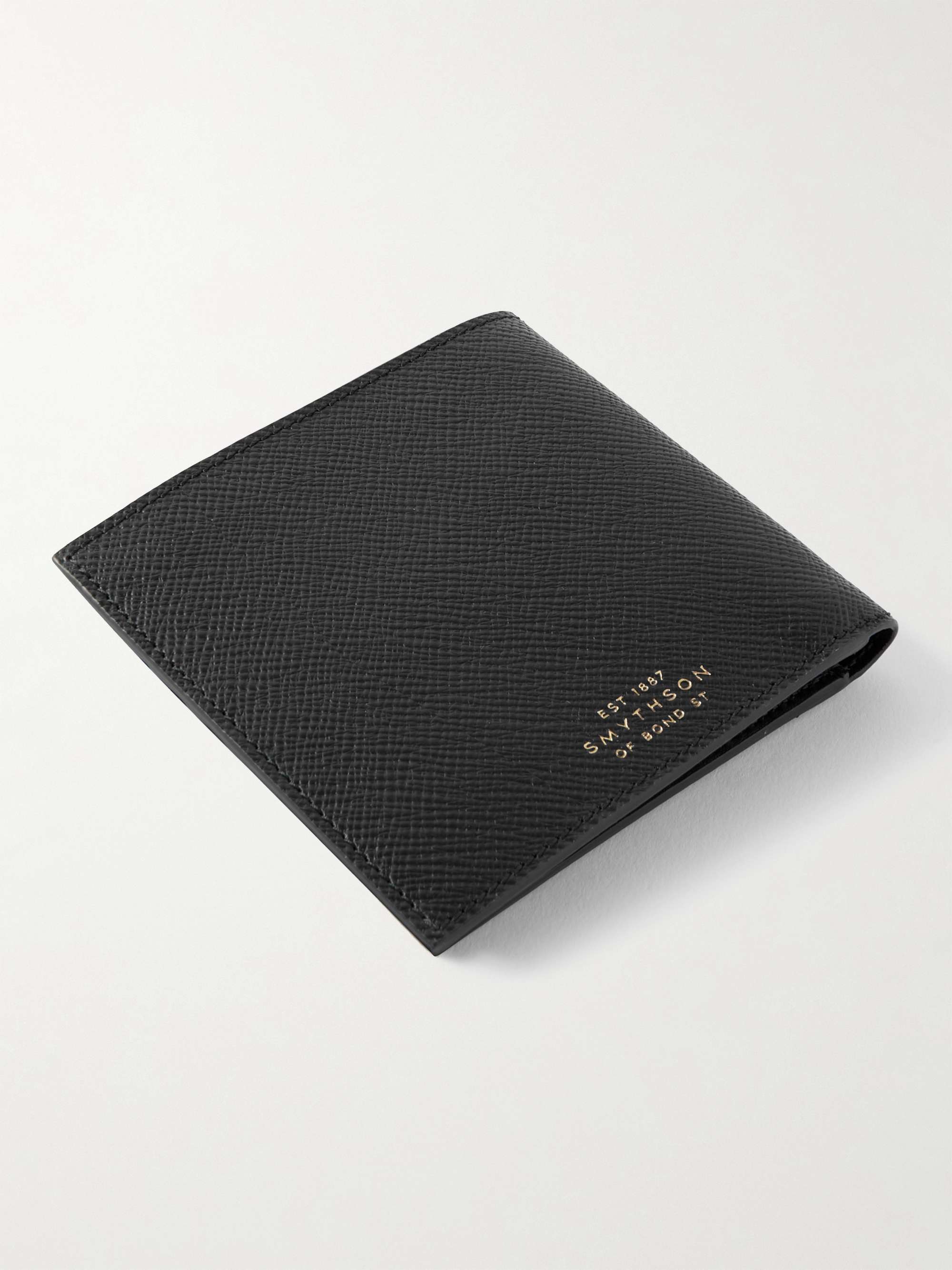 SMYTHSON Panama Cross-Grain Leather Billfold Wallet