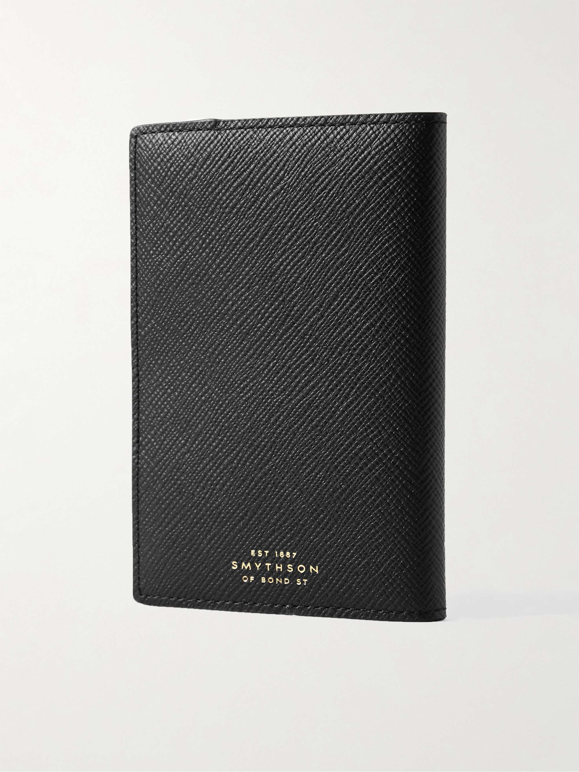SMYTHSON Panama Cross-Grain Leather Passport Cover