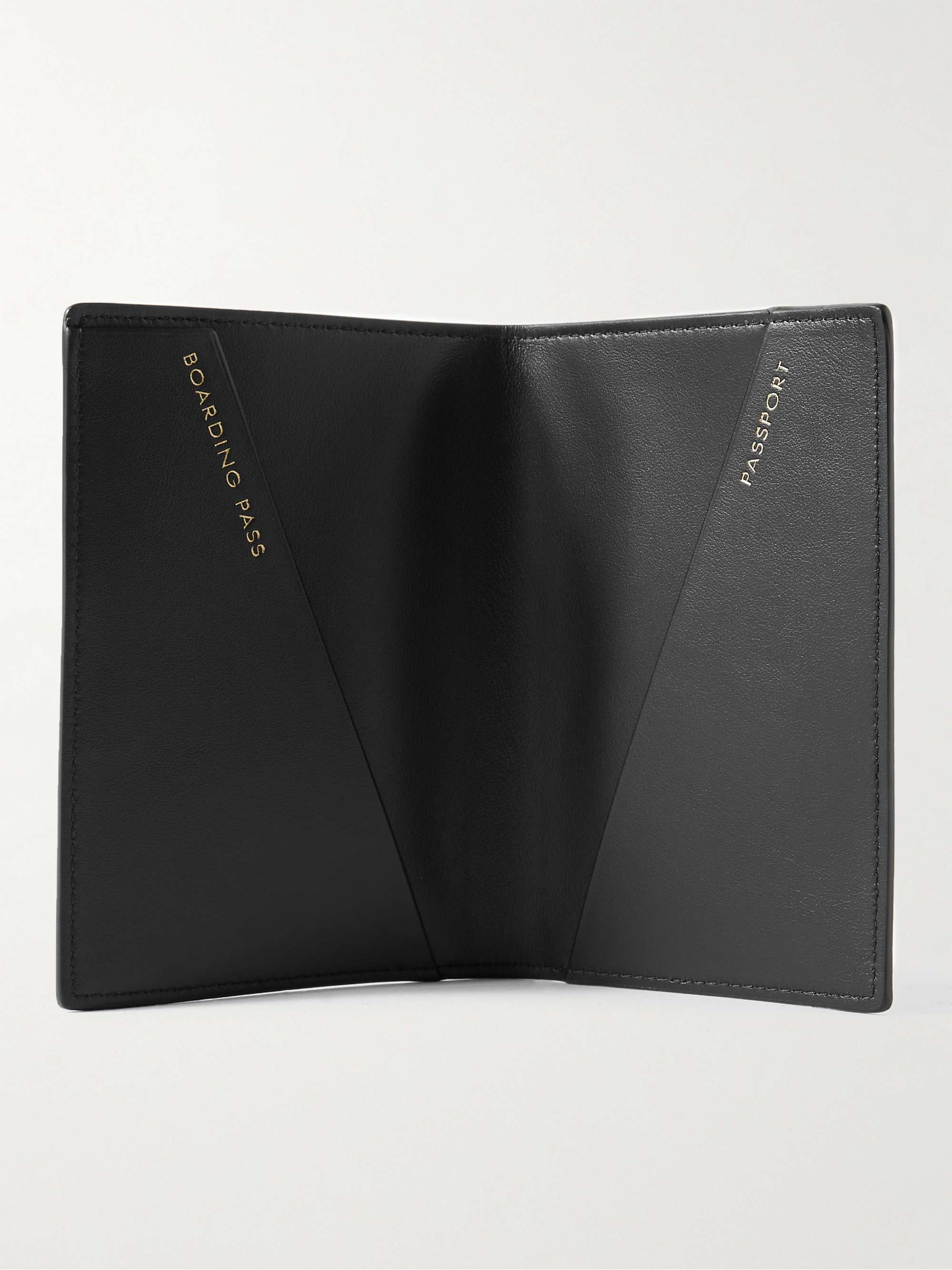 SMYTHSON Panama Cross-Grain Leather Passport Cover