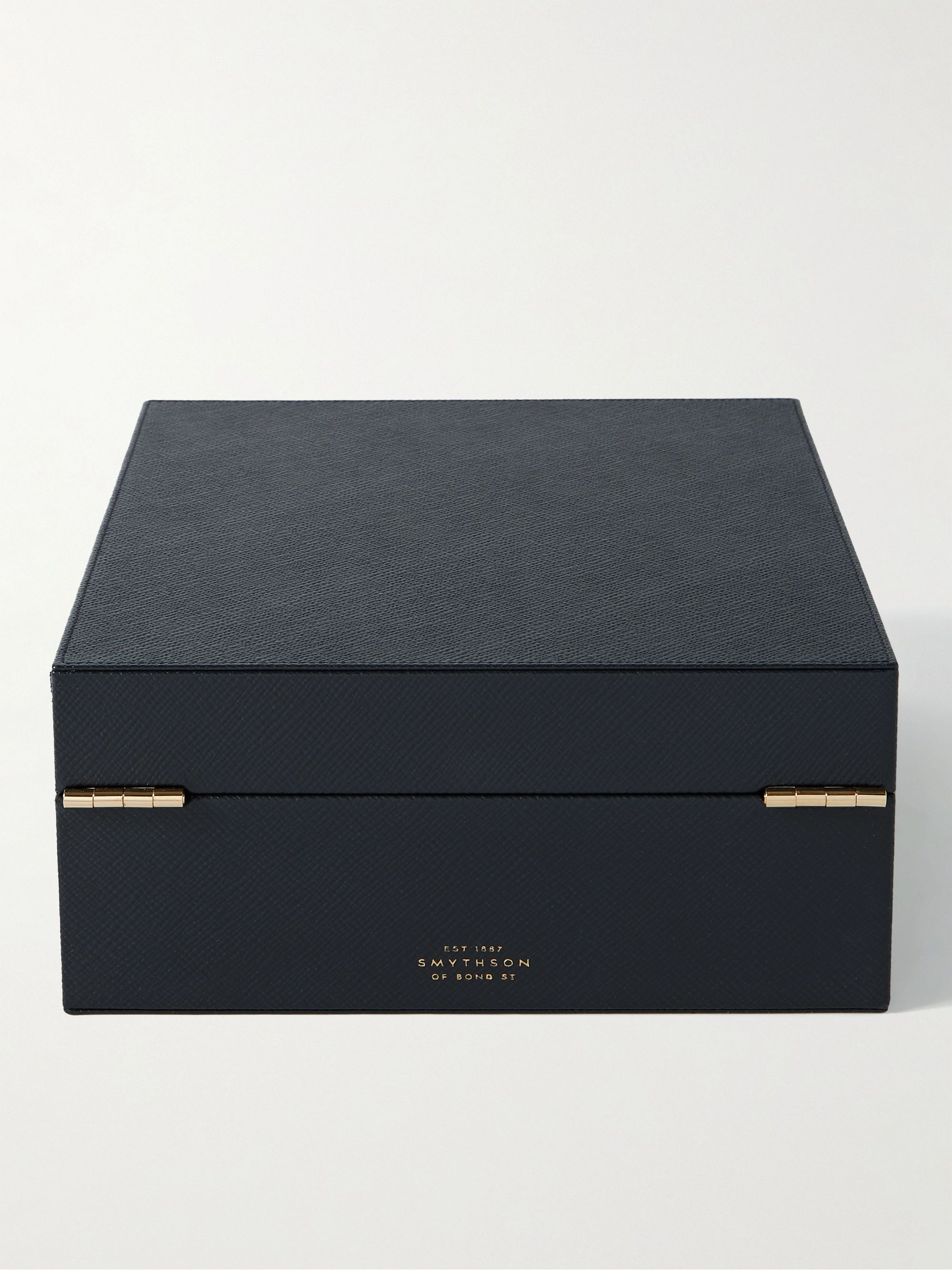 SMYTHSON Panama Cross-Grain Leather Watch Box