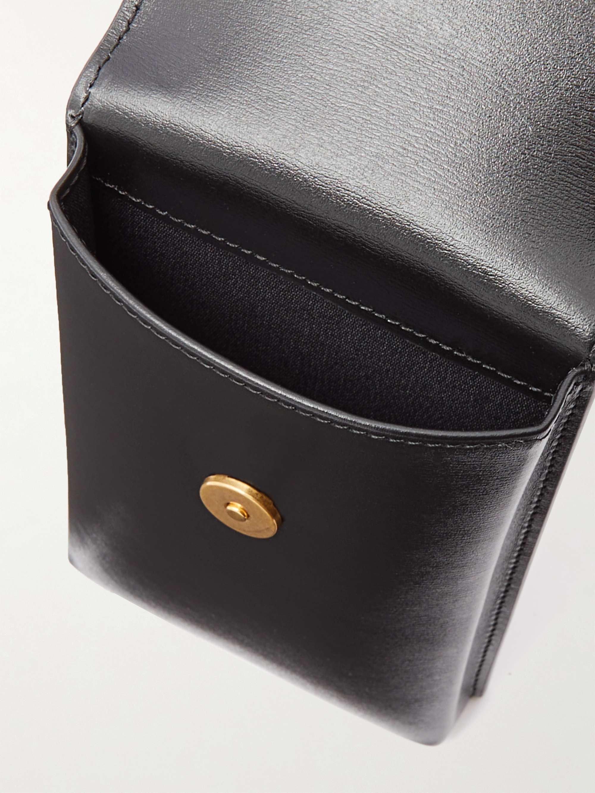 TOD'S Logo-Appliquéd Leather Messenger Bag