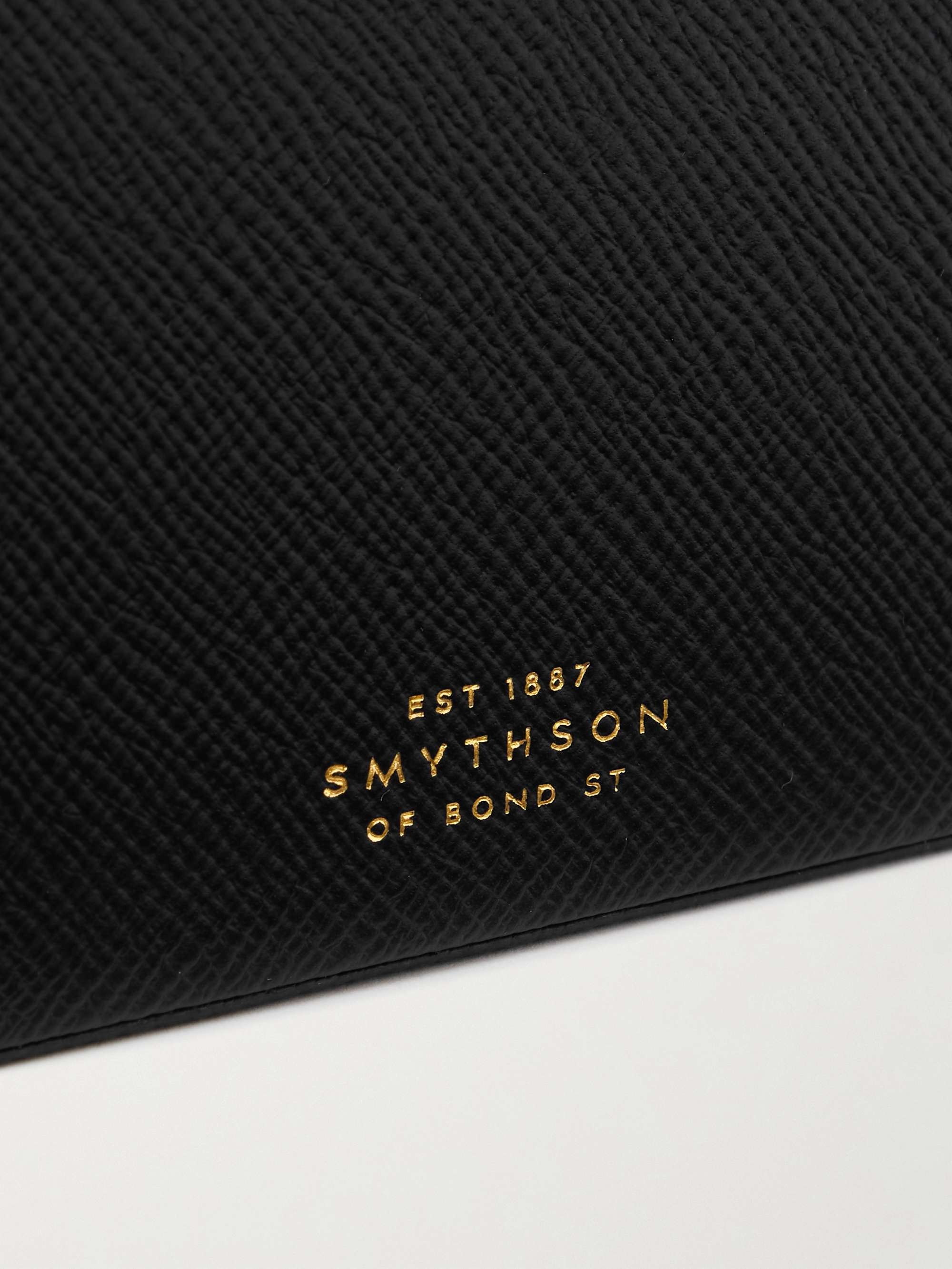 SMYTHSON Panama Cross-Grain Leather Pen Pot