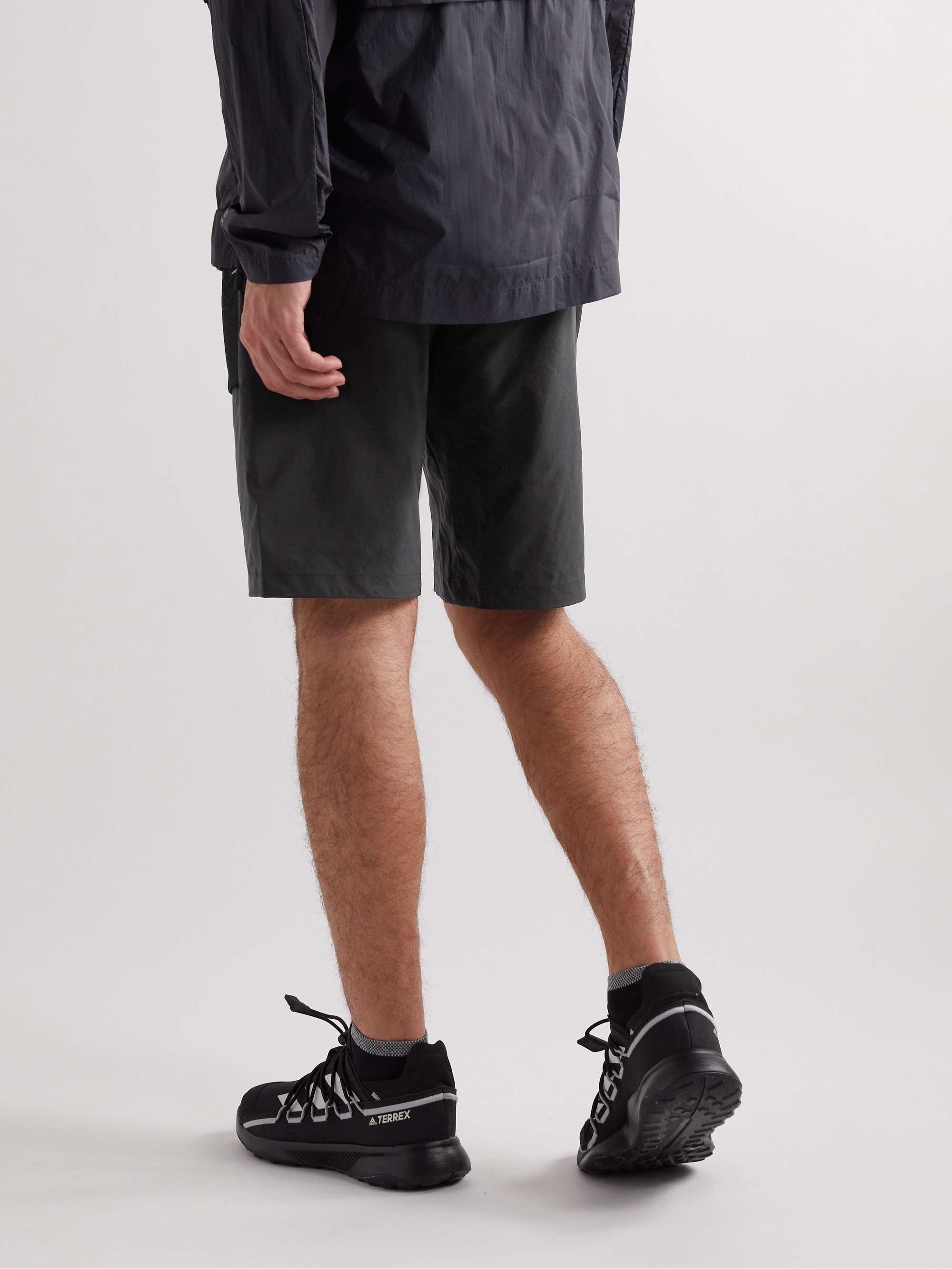 ADIDAS SPORT Terrex Voyager Wide-Leg Recycled Mesh-Panelled Shell Shorts