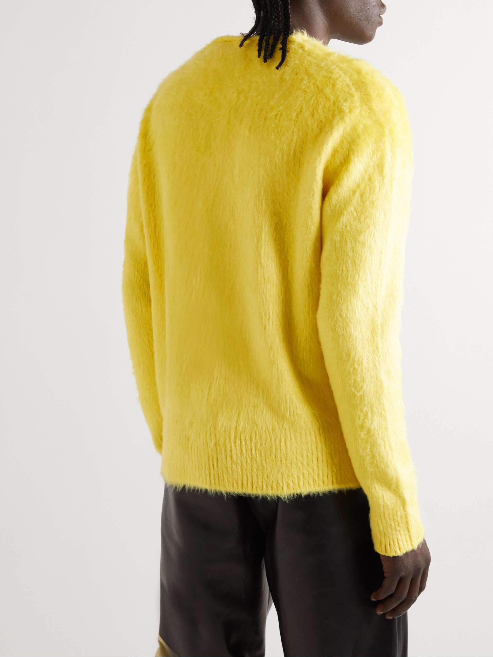 JIL SANDER Oversized Brushed-Silk Cardigan