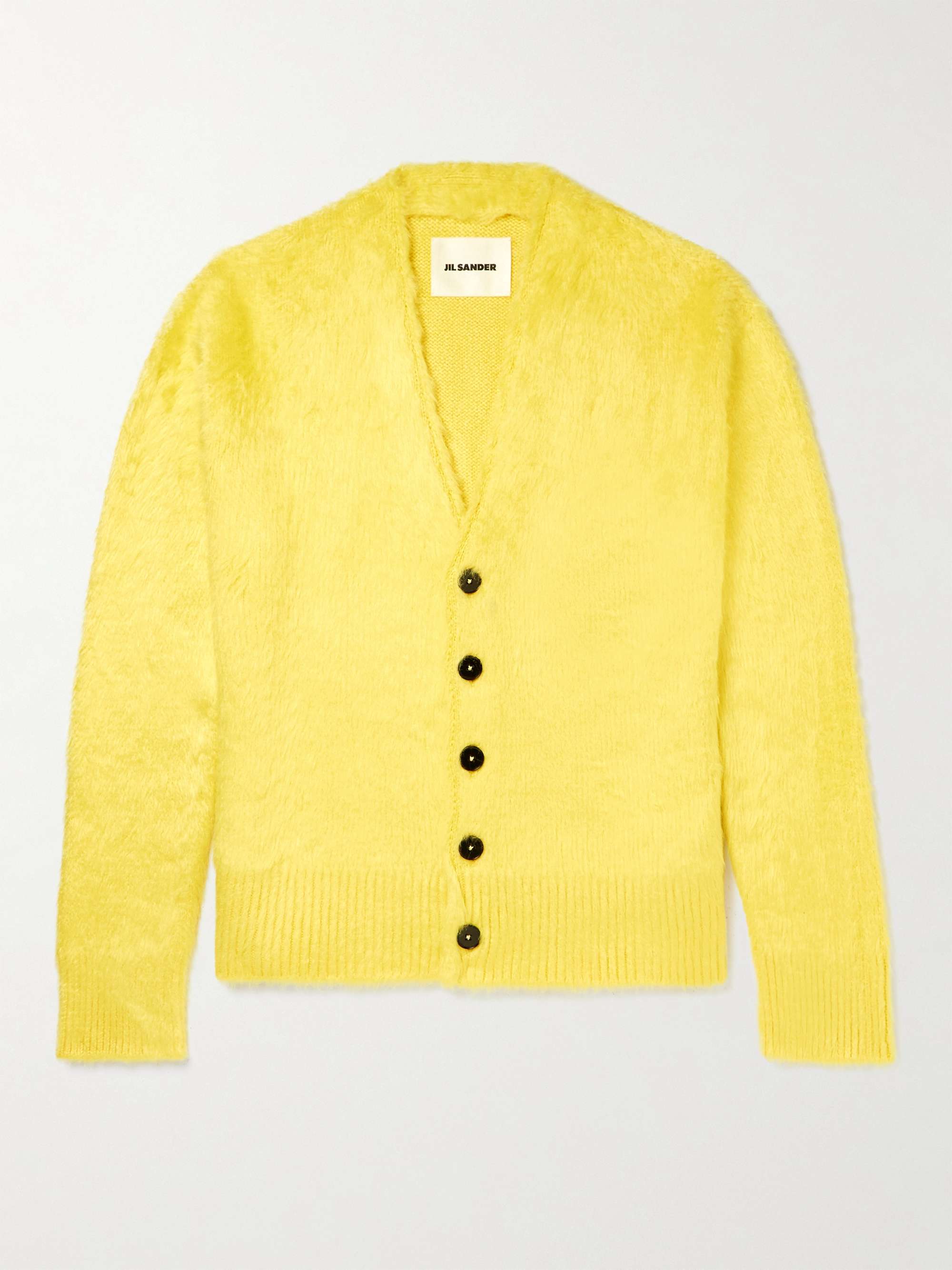 JIL SANDER Oversized Brushed-Silk Cardigan