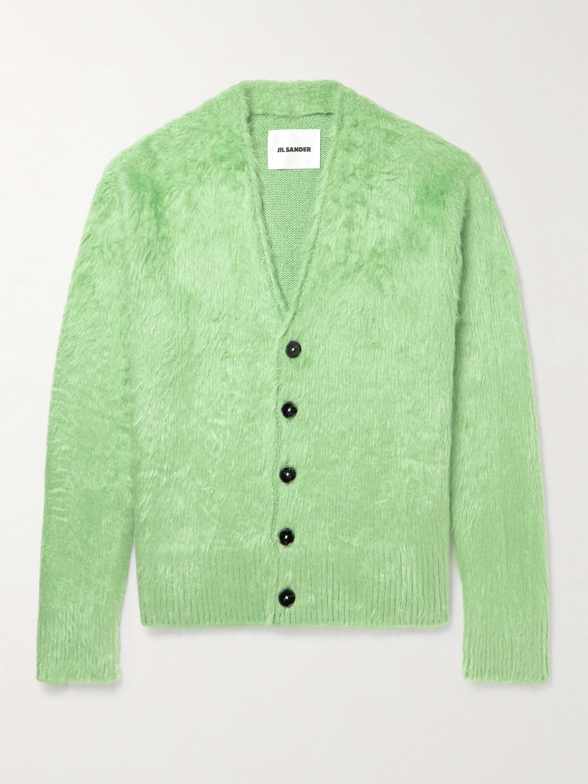 JIL SANDER Oversized Brushed-Silk Cardigan