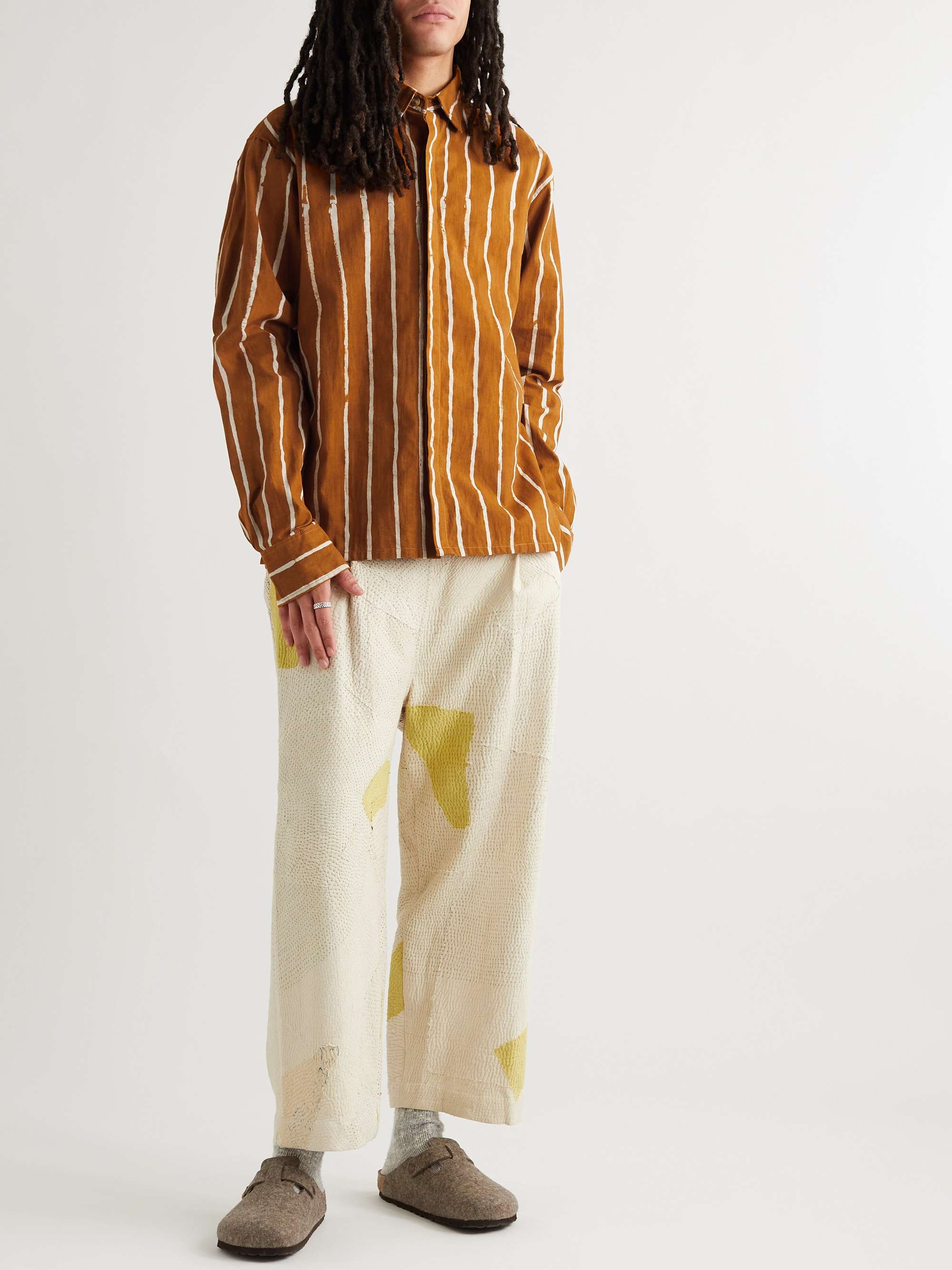 POST-IMPERIAL Lagos Striped Cotton Shirt