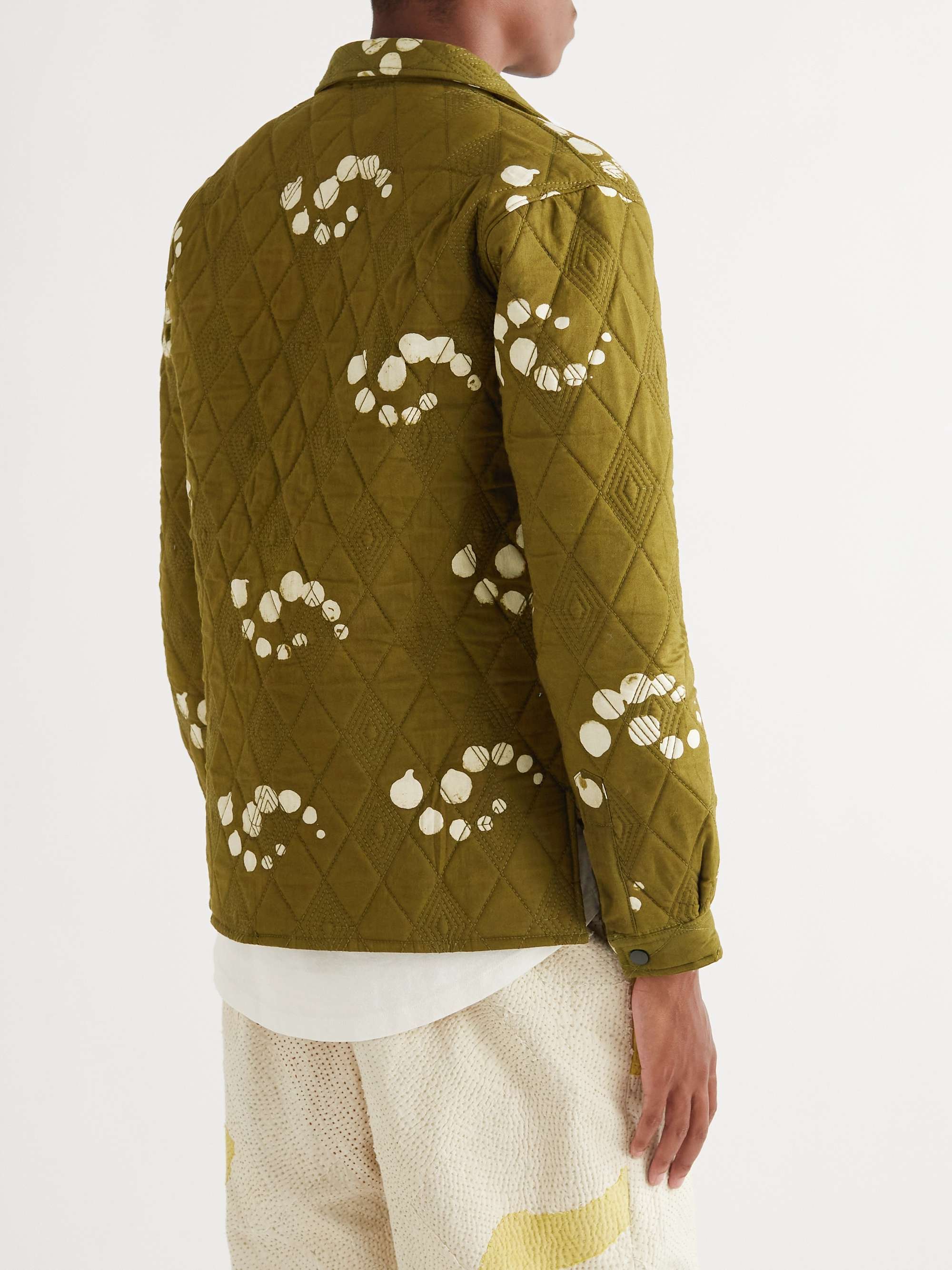 POST-IMPERIAL Didi Quilted Tie-Dyed Cotton Overshirt