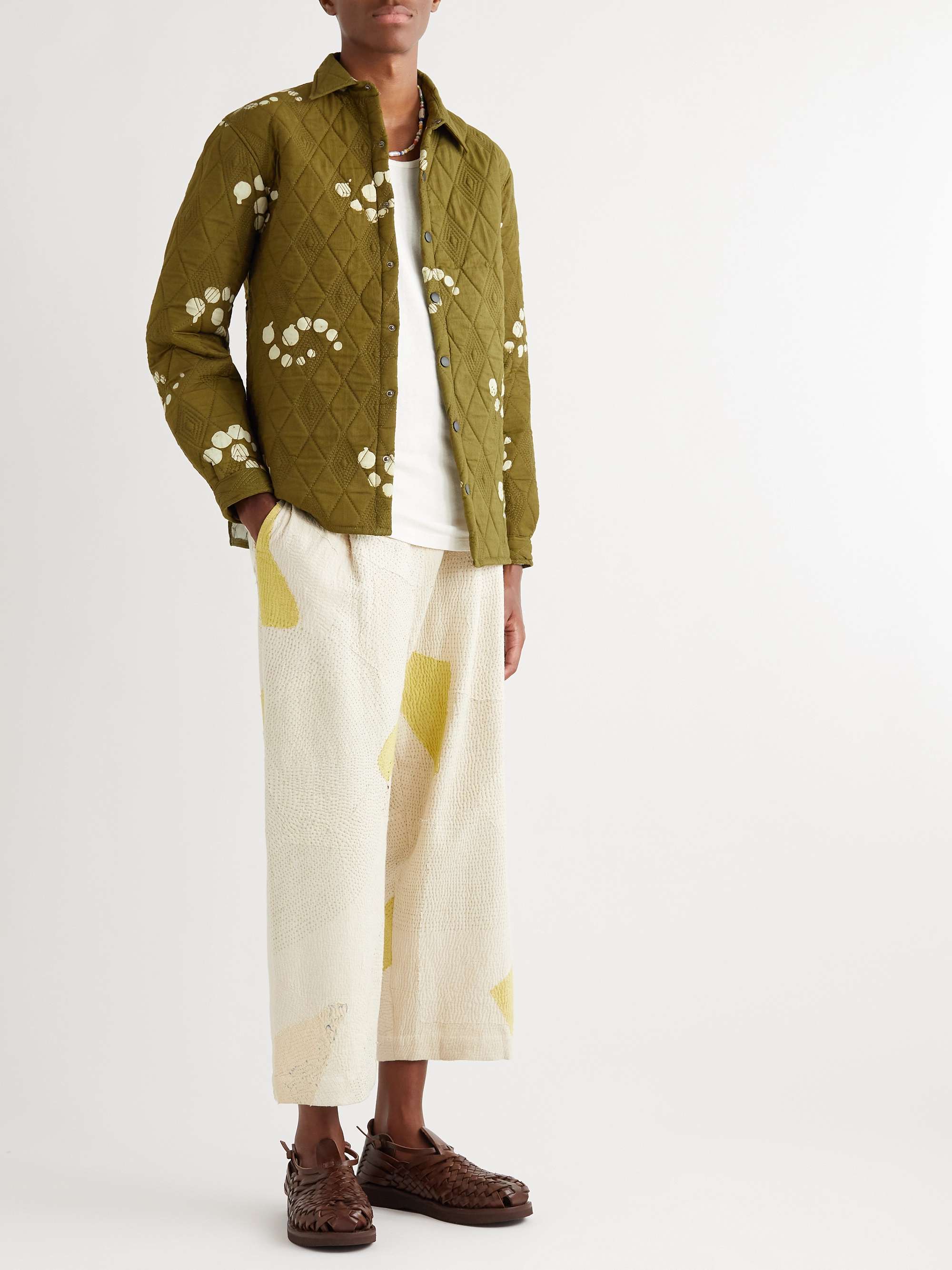 POST-IMPERIAL Didi Quilted Tie-Dyed Cotton Overshirt