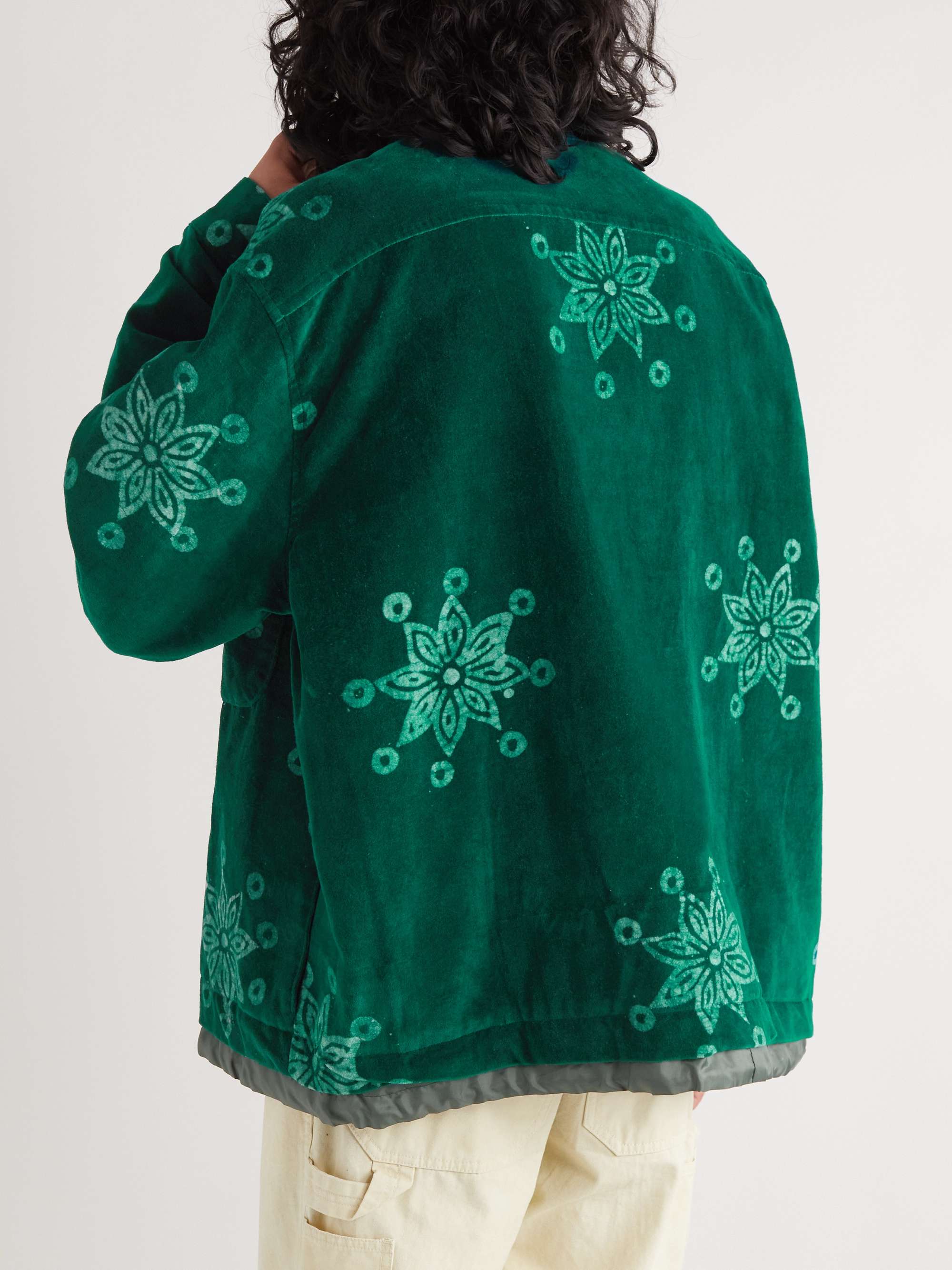 POST-IMPERIAL Ikeja Printed Cotton-Velvet Bomber Jacket