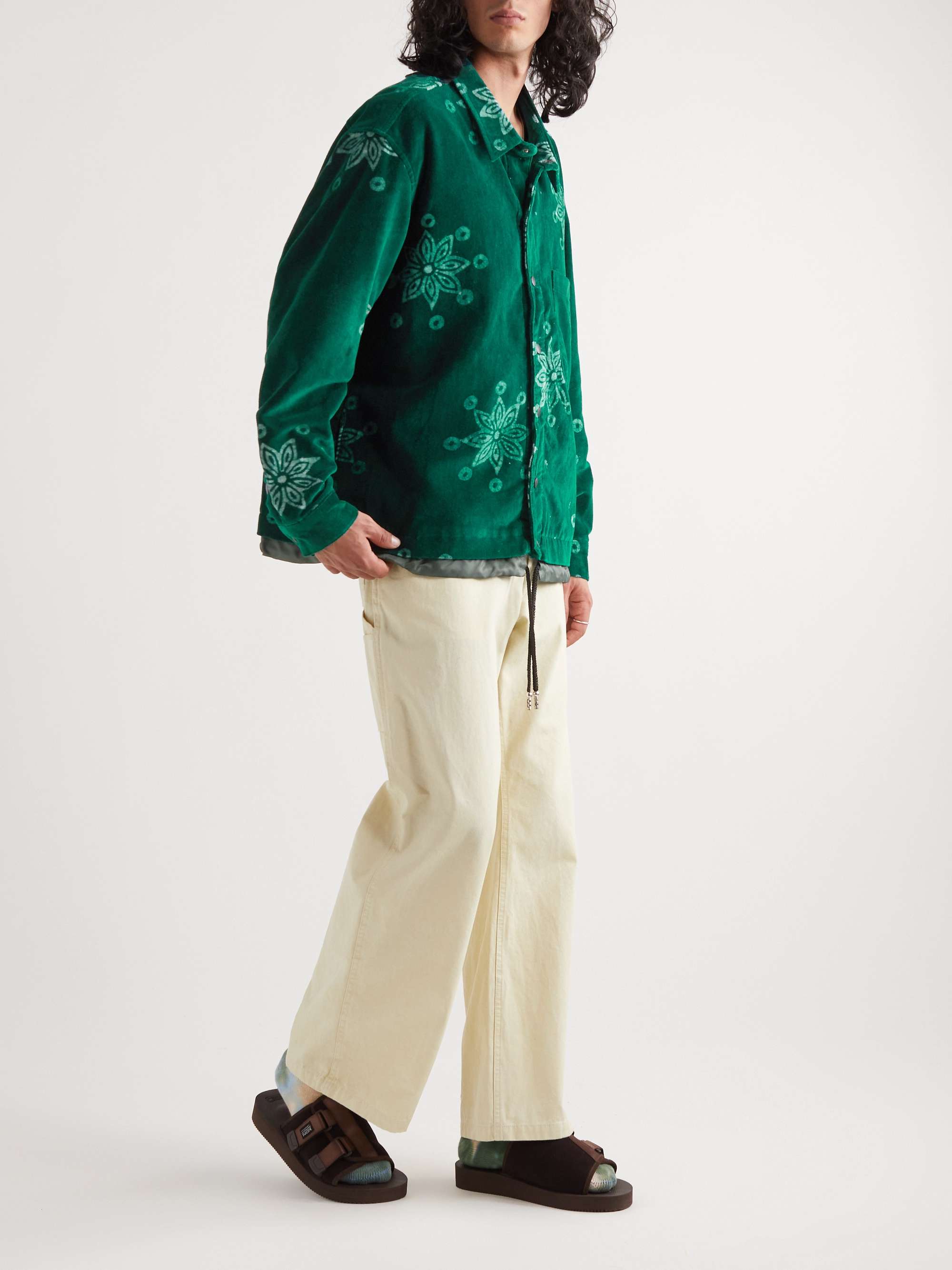 POST-IMPERIAL Ikeja Printed Cotton-Velvet Bomber Jacket