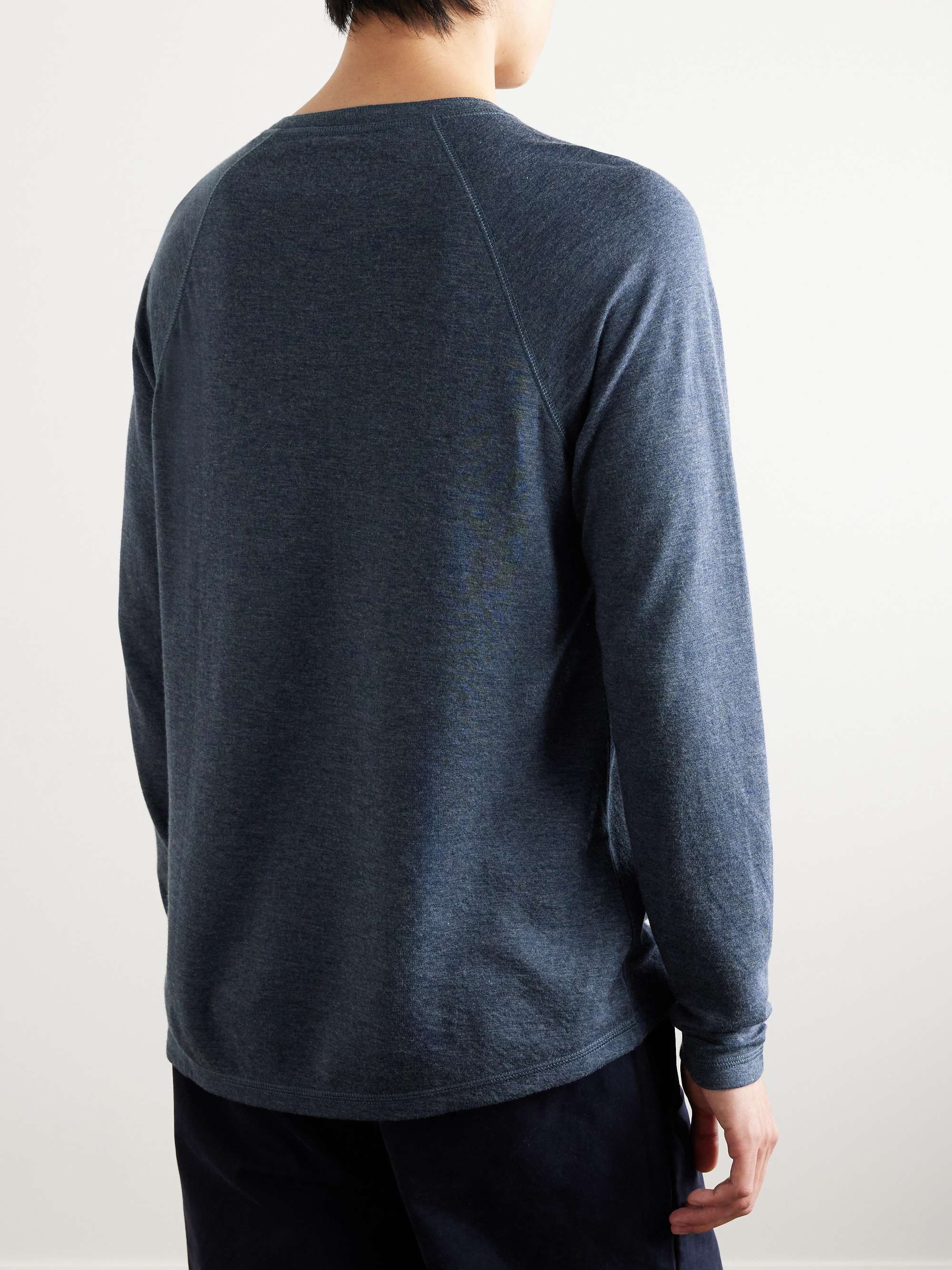 FAHERTY Pima Cotton and Modal-Blend Henley T-Shirt