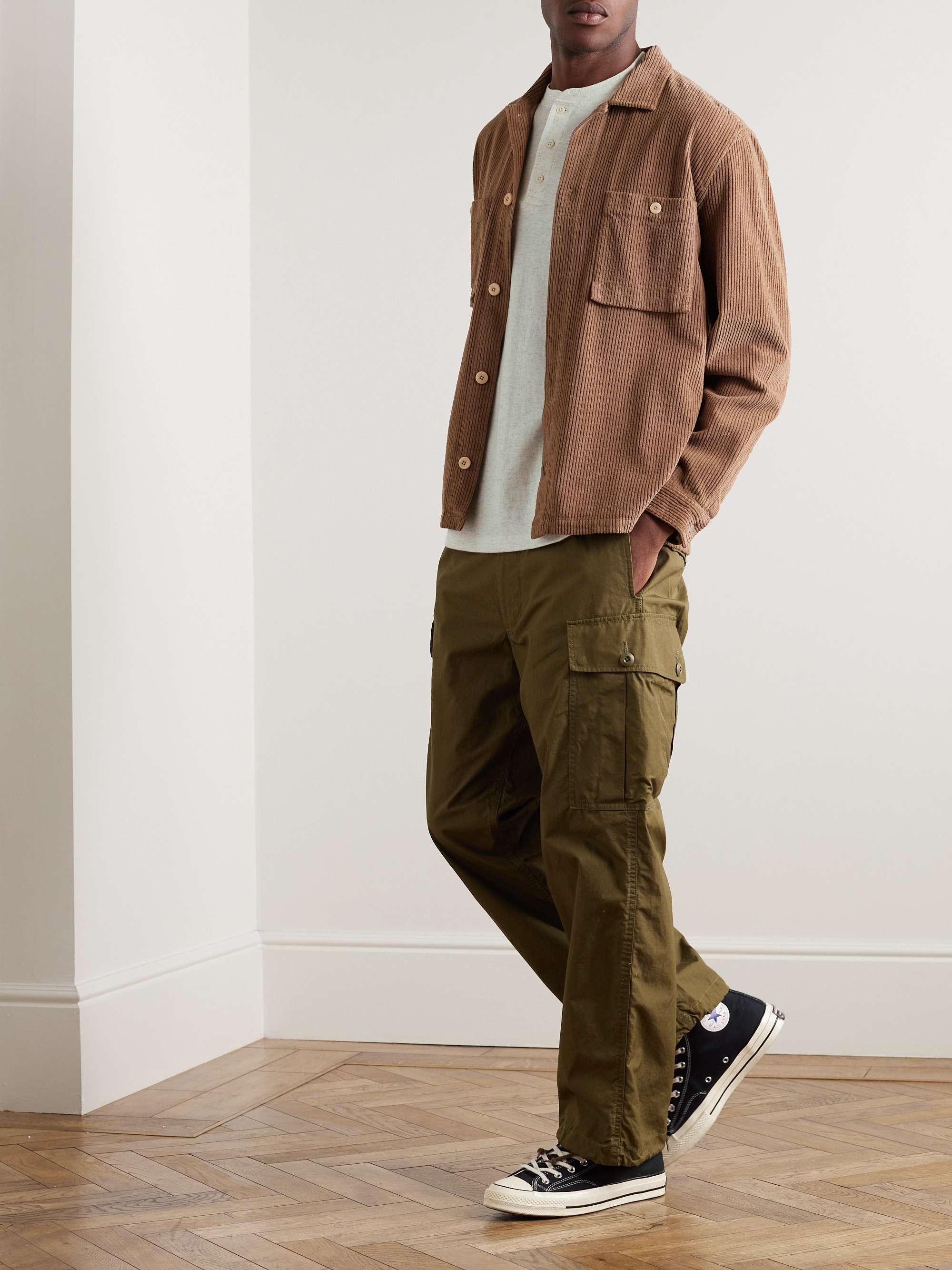 FAHERTY Pima Cotton and Modal-Blend Henley T-Shirt