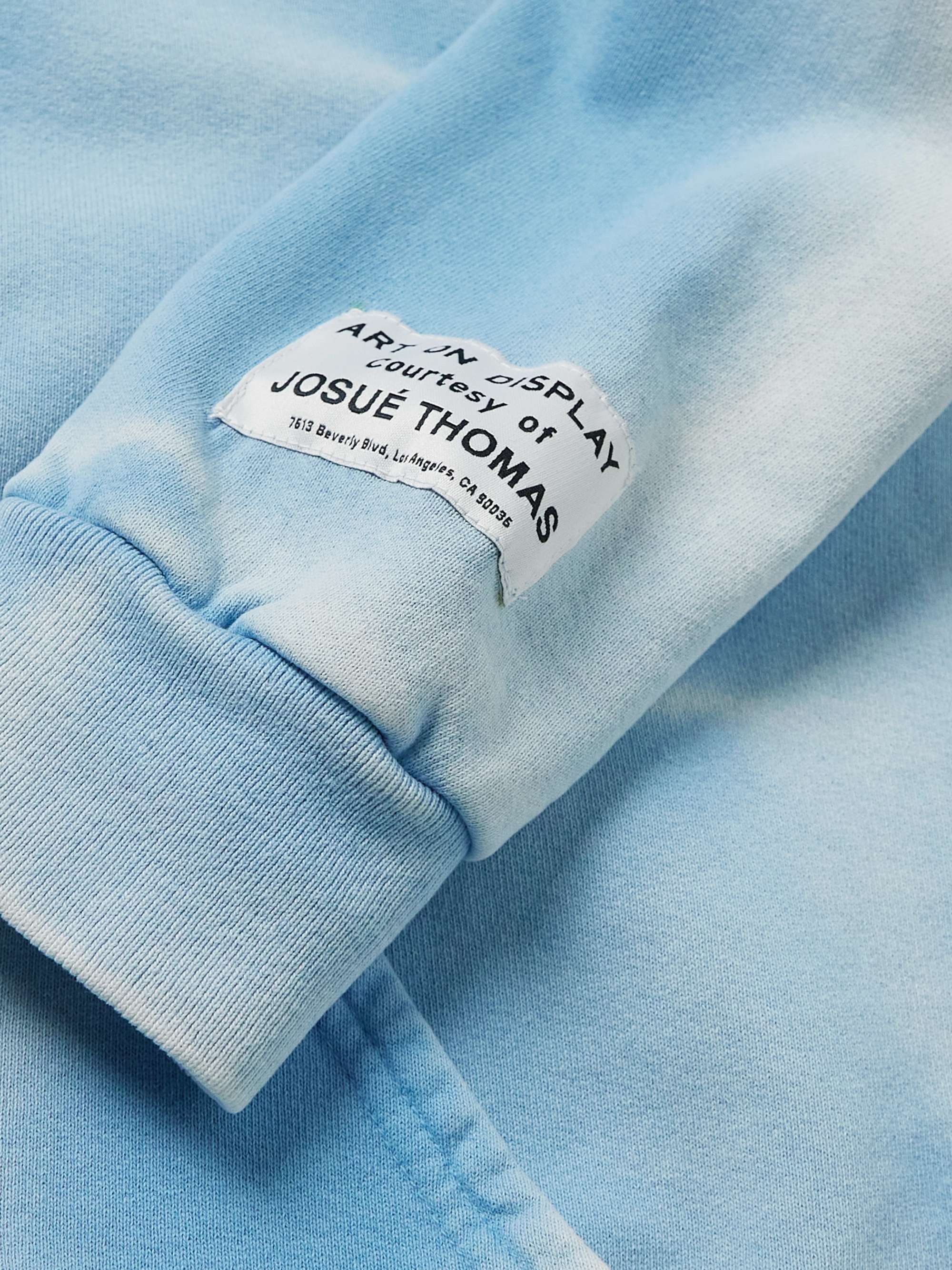 GALLERY DEPT. Logo-Print Tie-Dyed Cotton-Jersey Zip-Up Hoodie
